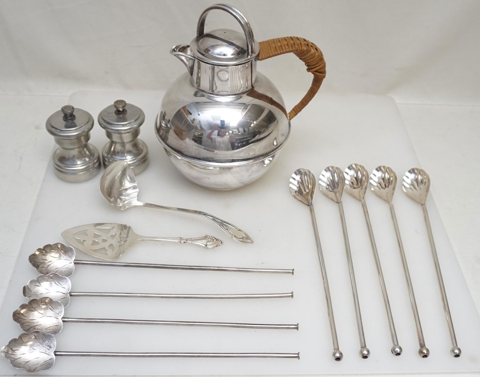 14 PC. STERLING & SILVERPLATE & PEWTER (1 of 9)