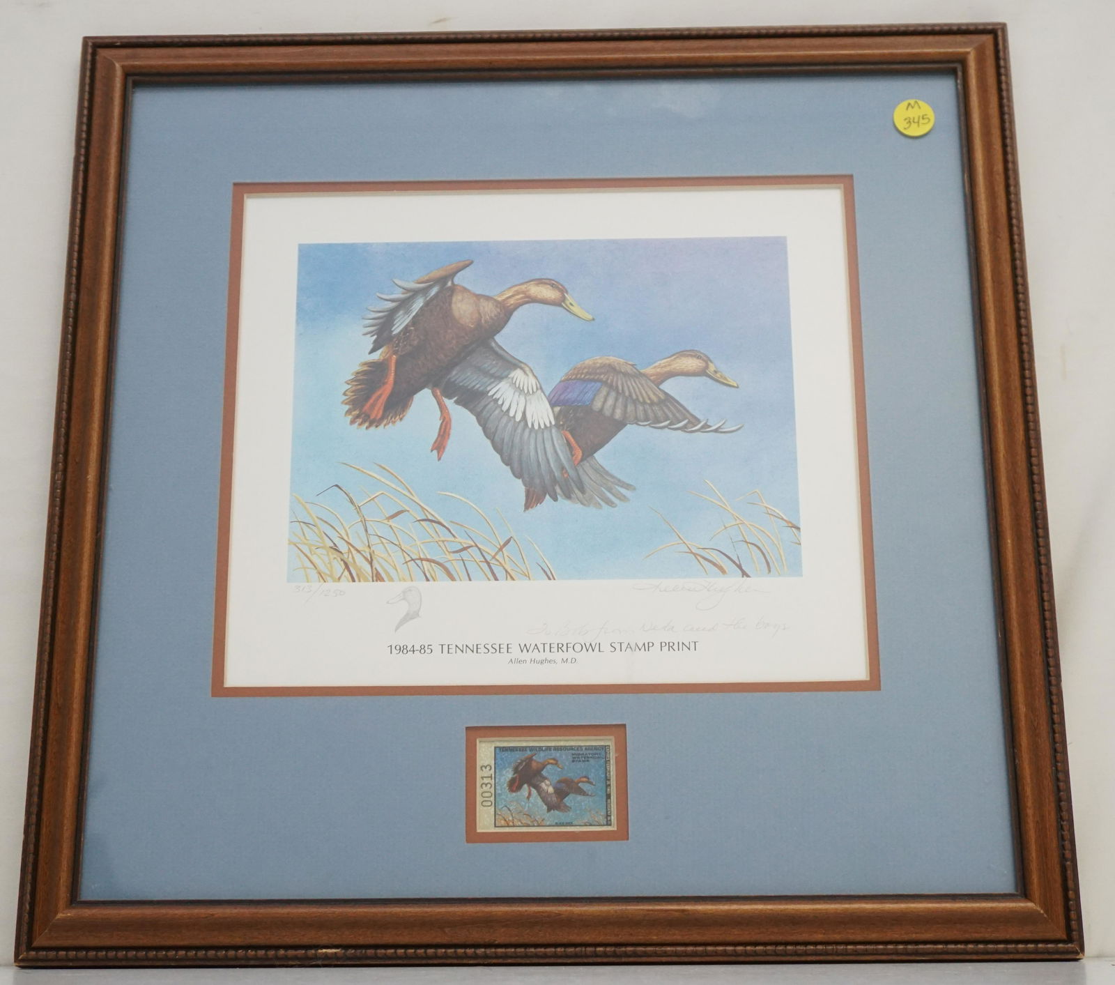 VINTAGE 1984 TENNESSEE STATE DUCK STAMP & PRINT (1 of 4)