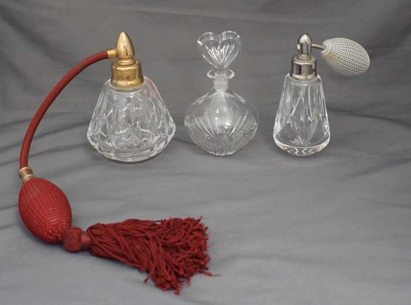 3 pc WATERFORD CRYSTAL PERFUMES (1 of 7)