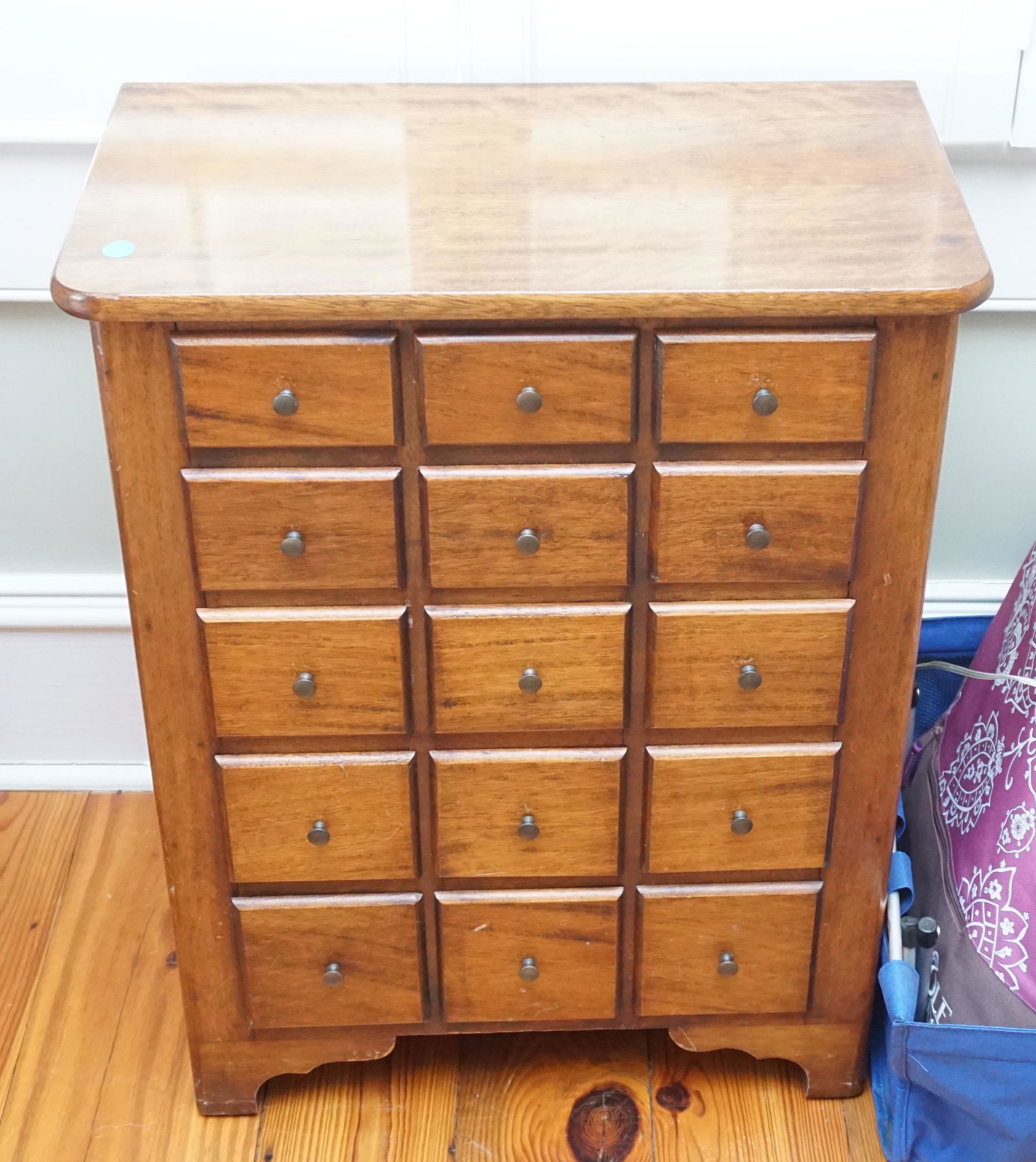 15 DRAWER CHERRY APOTHECARY CHEST (1 of 6)