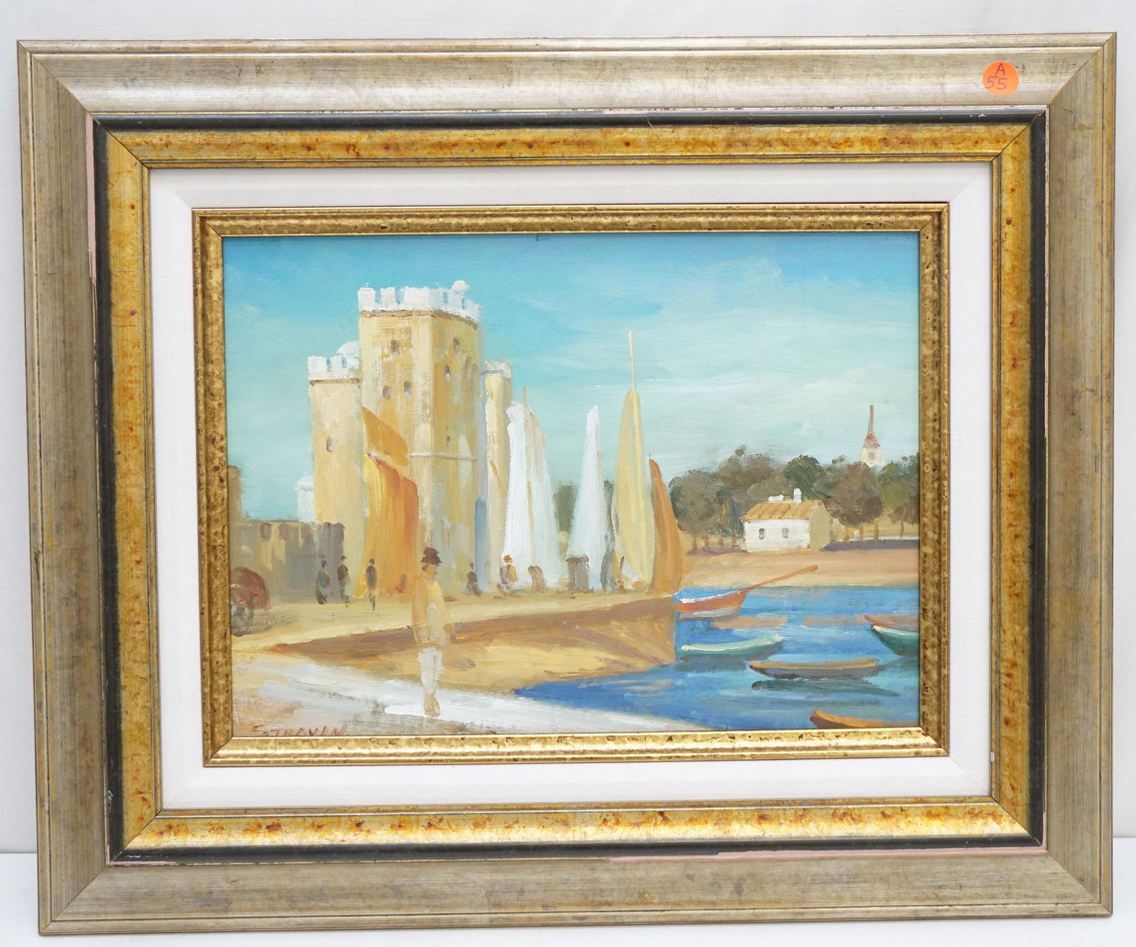 ALEXANDR STRAVIN OIL ON CANVAS MARINA (1 of 7)