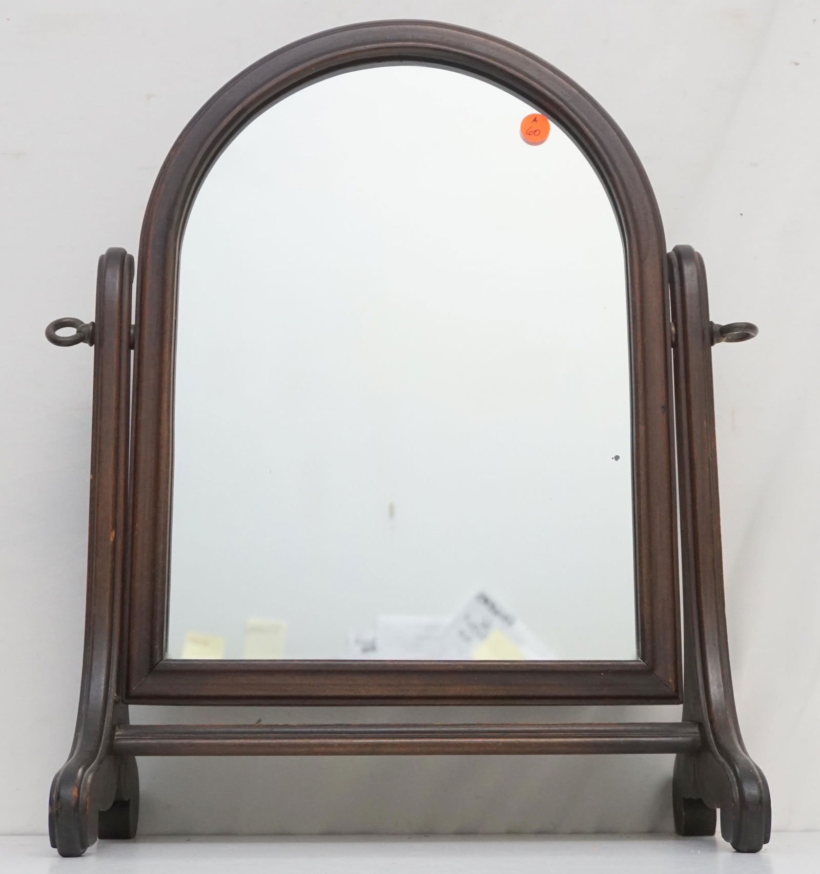 VICTORIAN MAHOGANY SHAVING MIRROR (1 of 5)