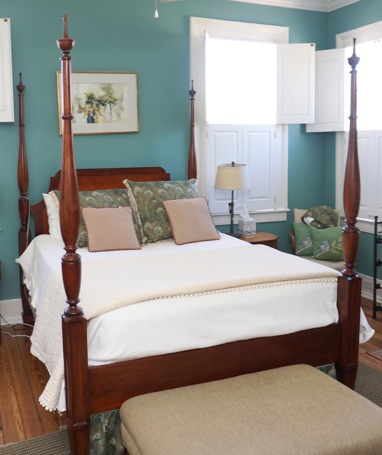 MAHOGANY PENCIL POST BED MAHOGANY (1 of 6)