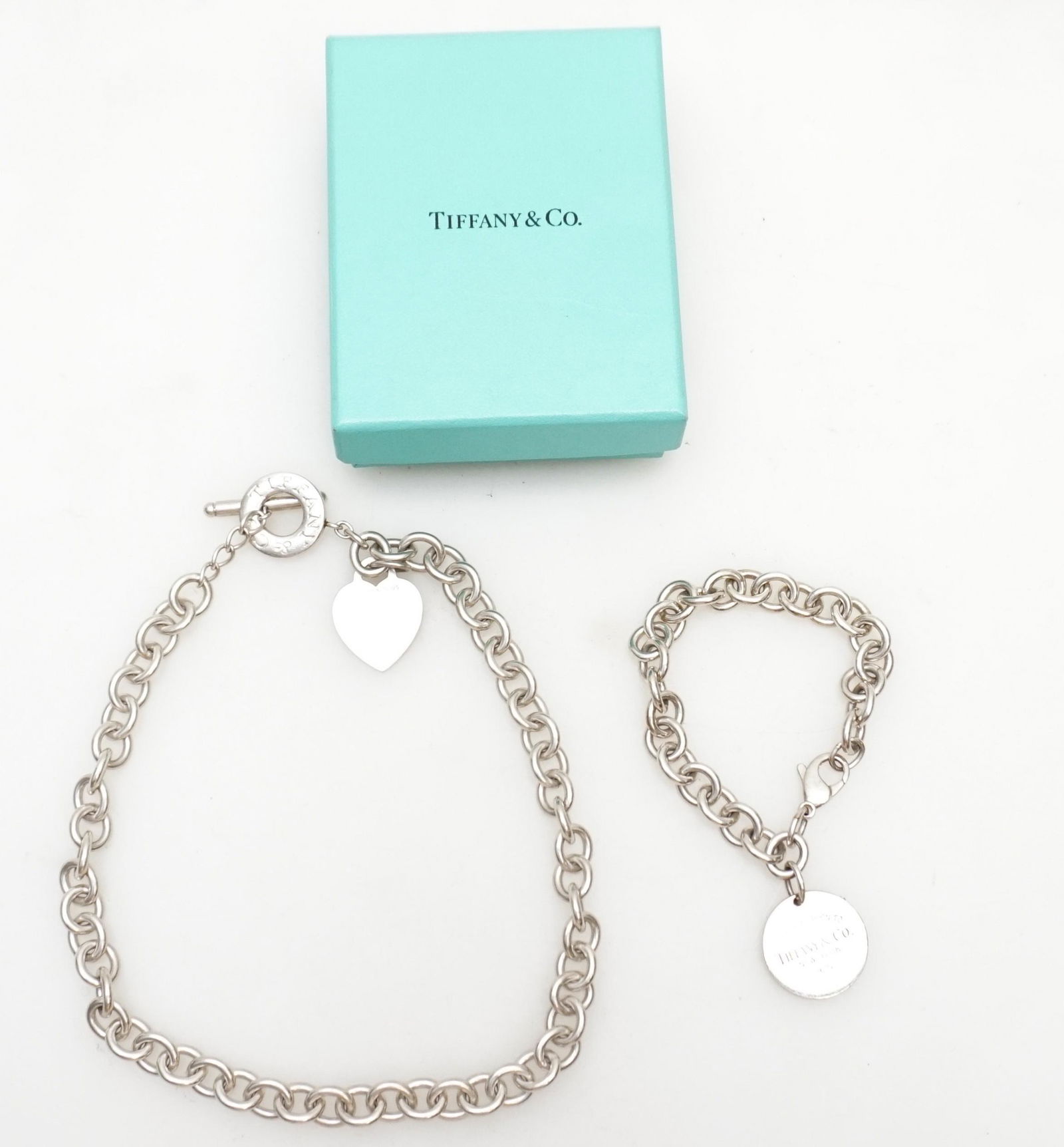 2 VINTAGE TIFFANY STERLING NECKLACE & BRACELET (1 of 6)