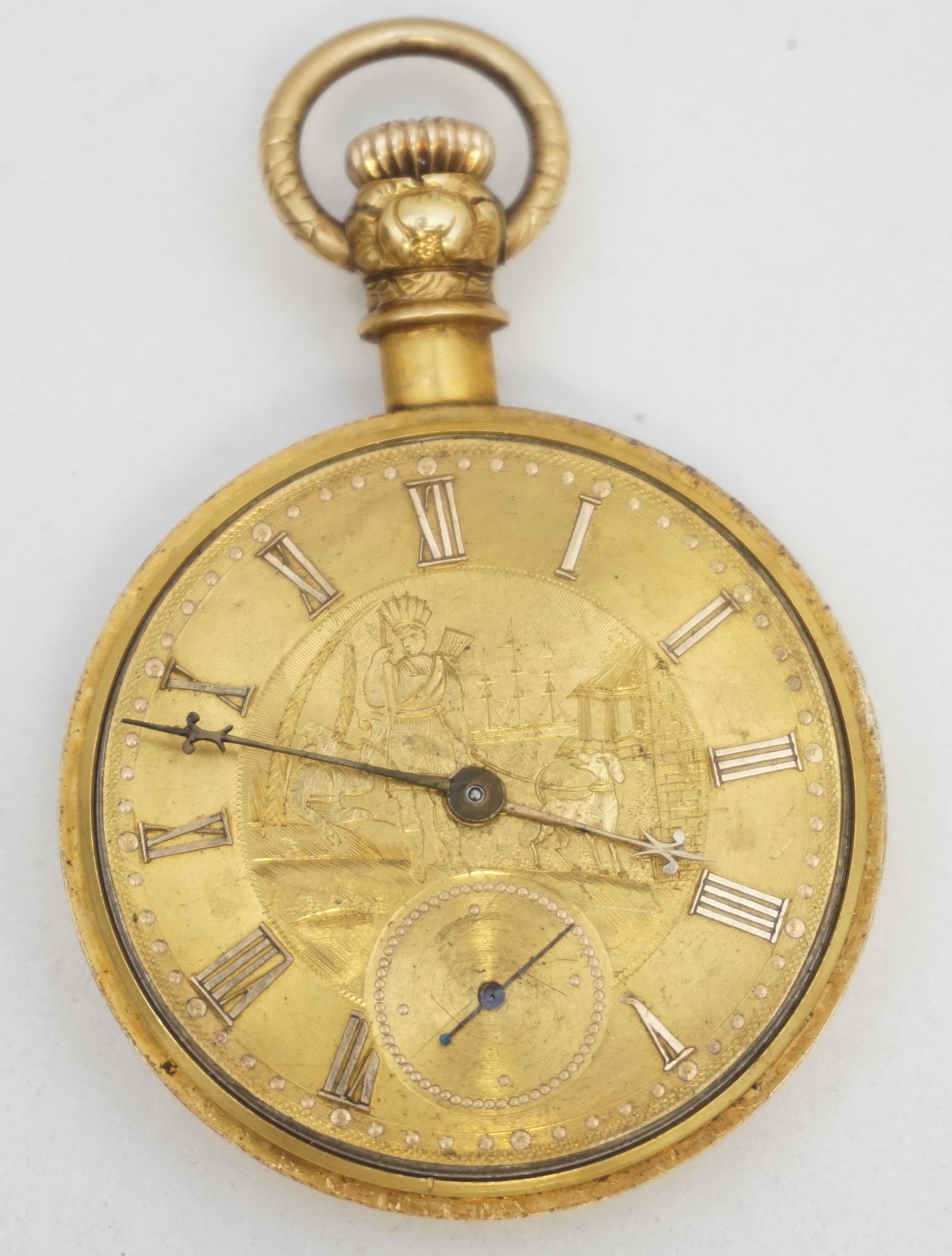 18k AMERICAN WALTHAM 1918 POCKET WATCH (1 of 14)