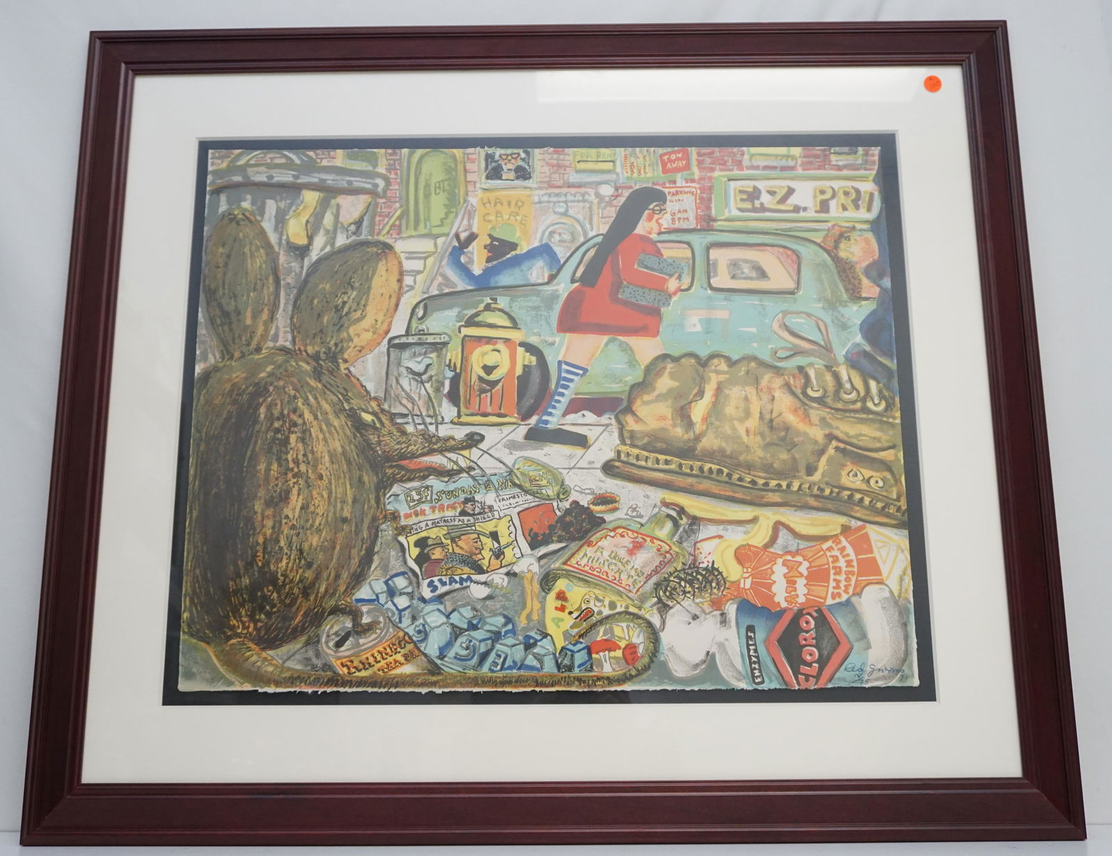 RED GROOMS"RAT" SIGNED LITHO (1 of 8)