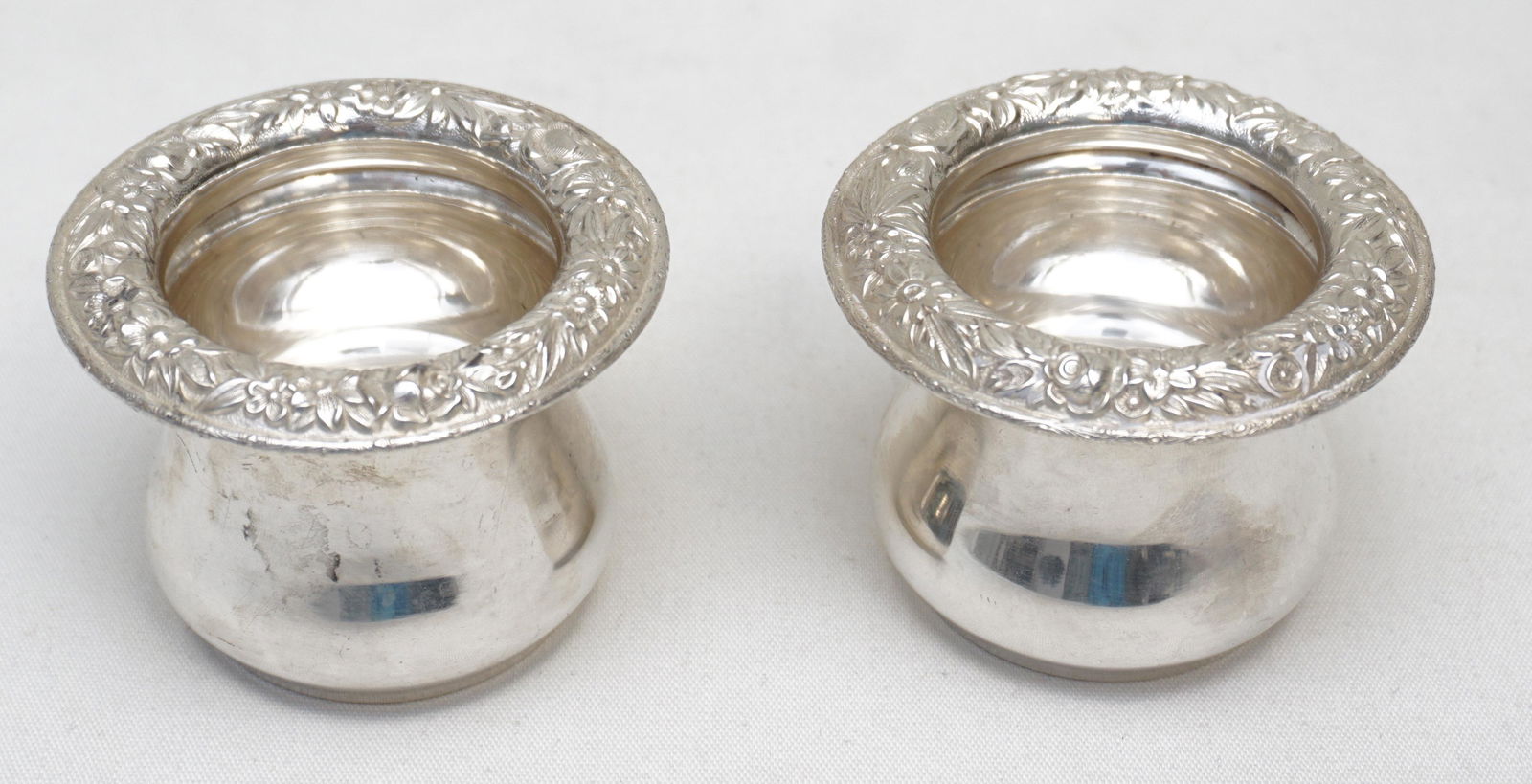 KIRK STERLING SILVER REPOUSSE TOOTHPICK HOLDERS (1 of 6)