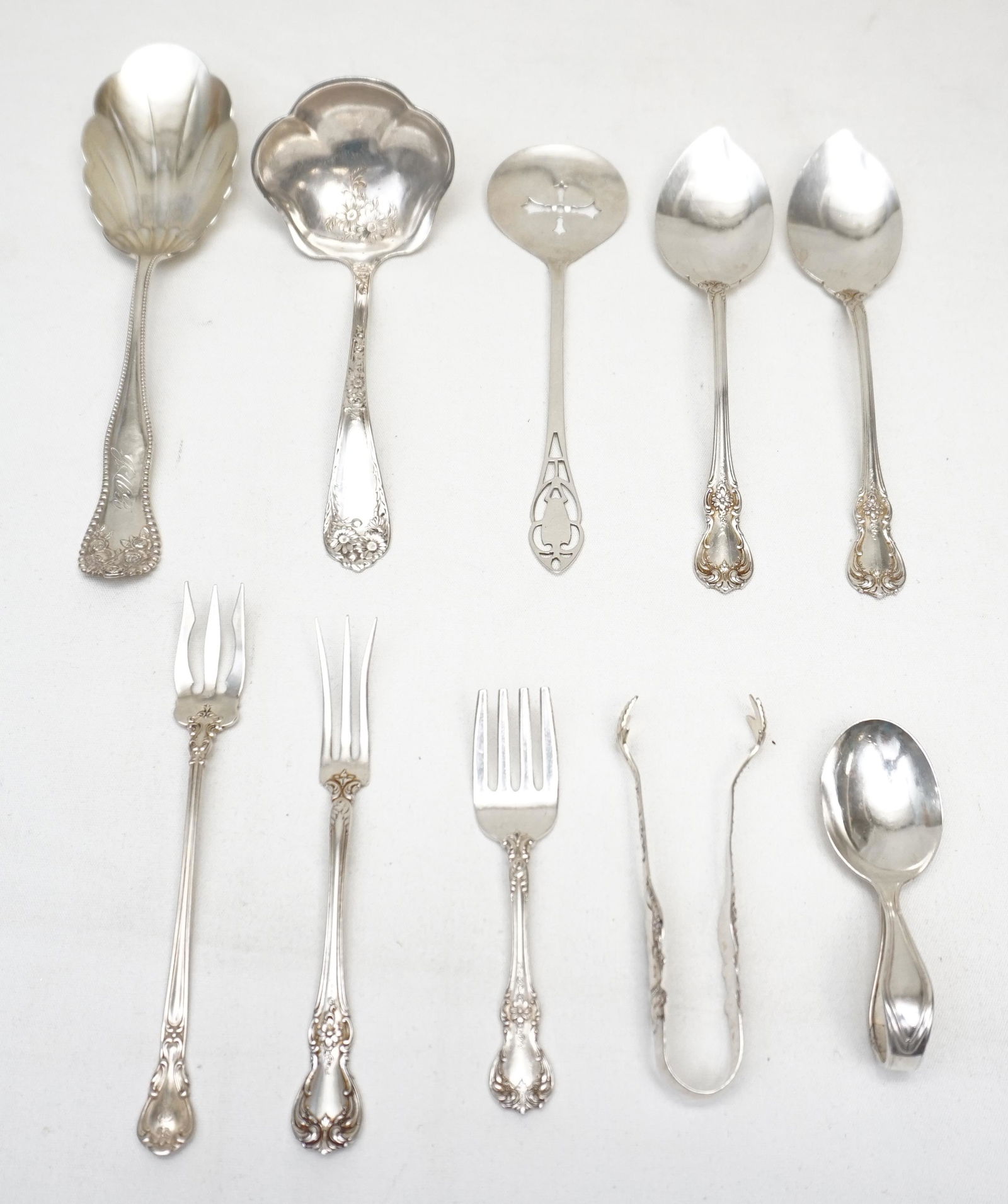 10 PC AMERICAN STERLING SERVING PIECES + (1 of 9)