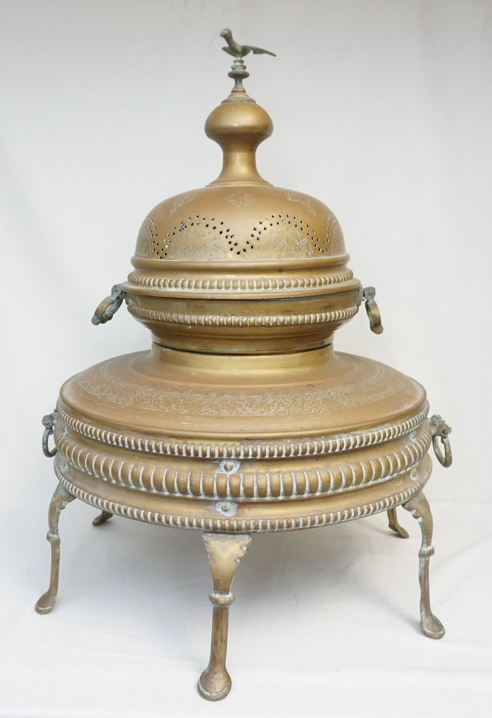 HUGE BRASS & COPPER TURKISH BRAZIER TAGINE (1 of 11)