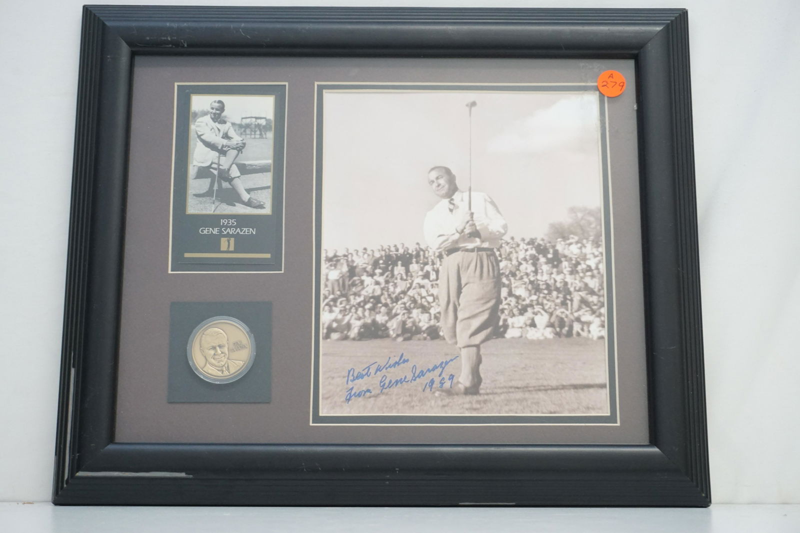GENE SARAZEN AUTOGRAPHED PHOTOGRAPH (1 of 3)