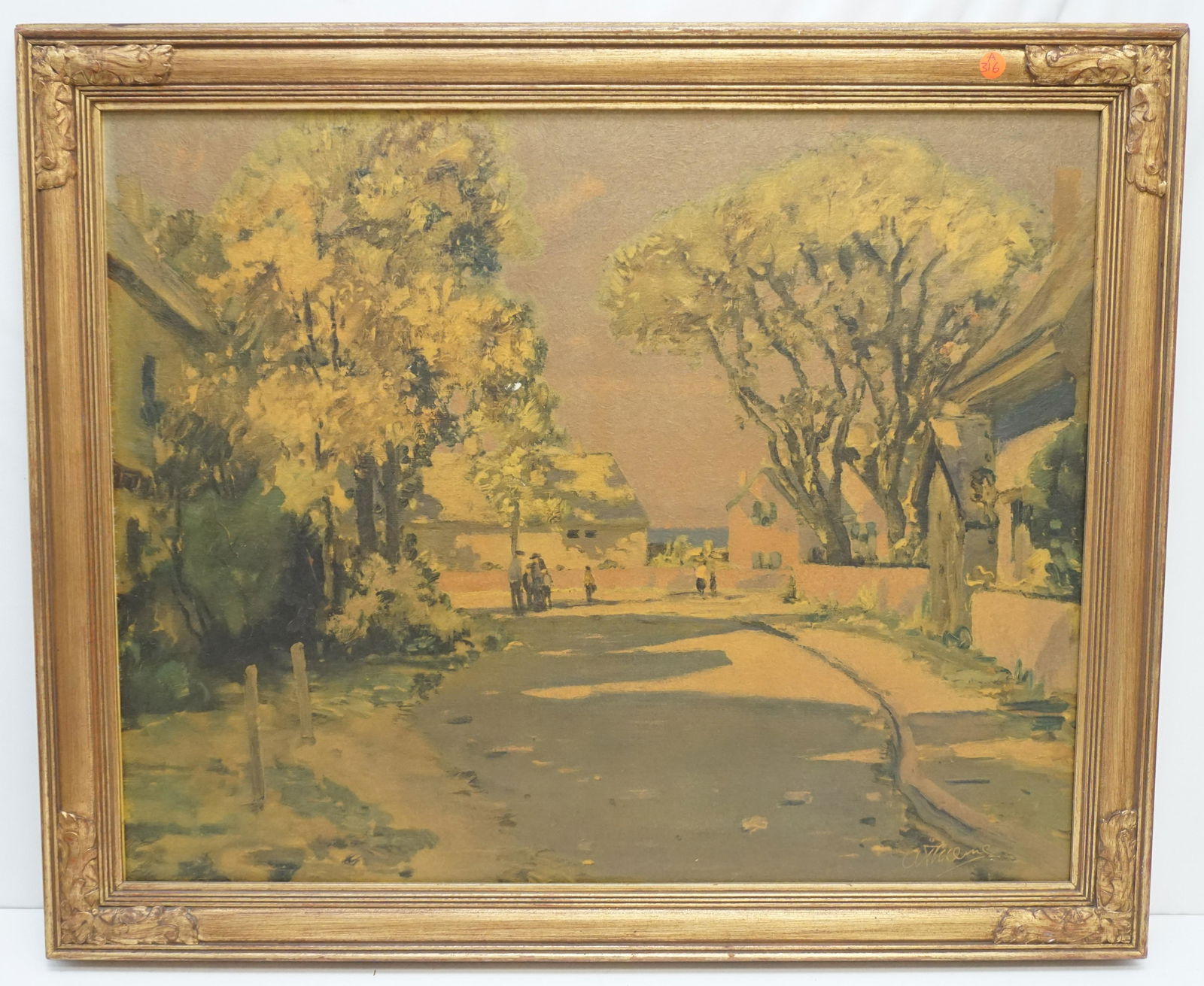LARGE ANTHONY THIEME FRAMED OLEOGRAPH (1 of 6)