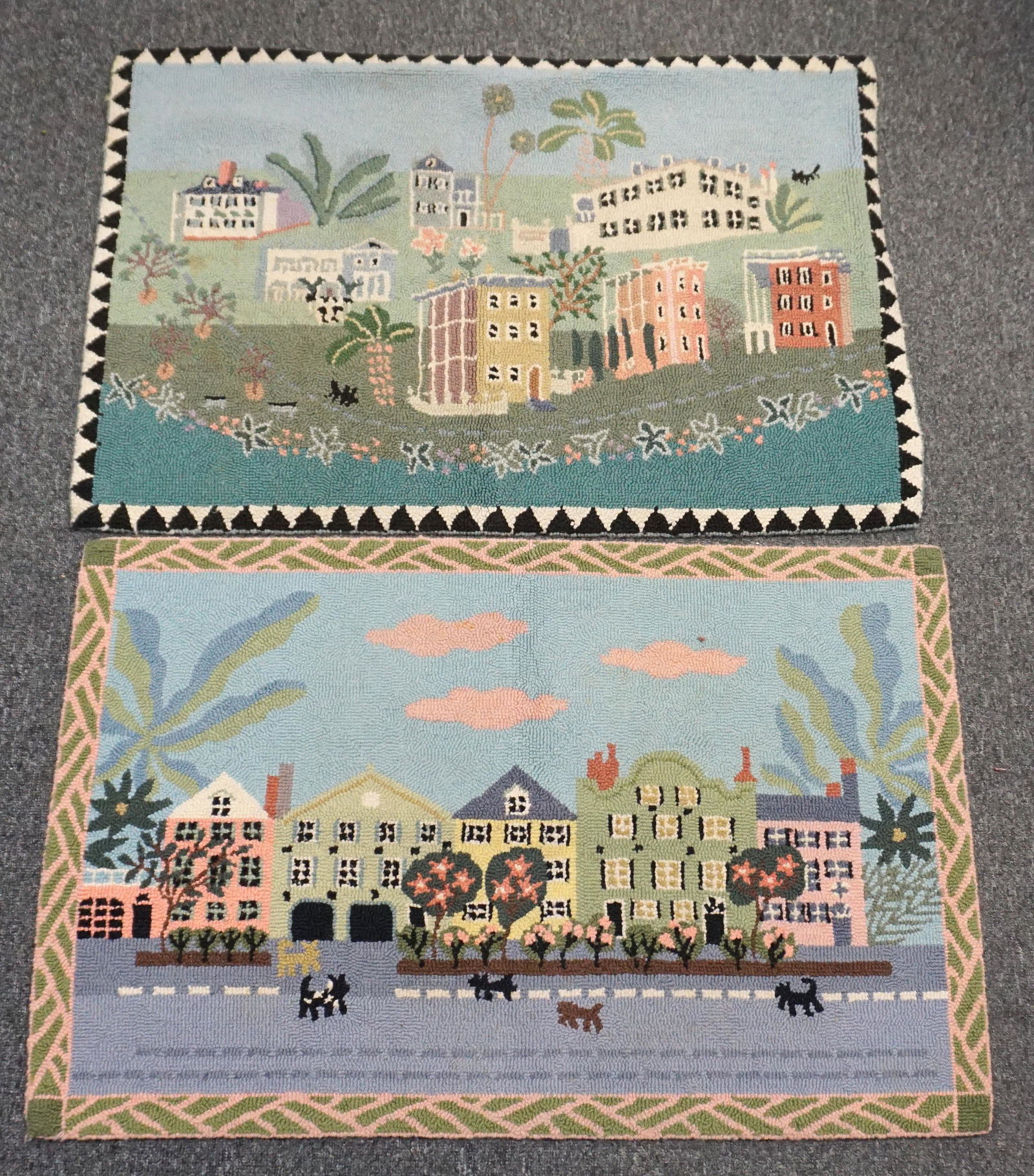 2 CHARLESTON HOOKED RUGS (1 of 6)