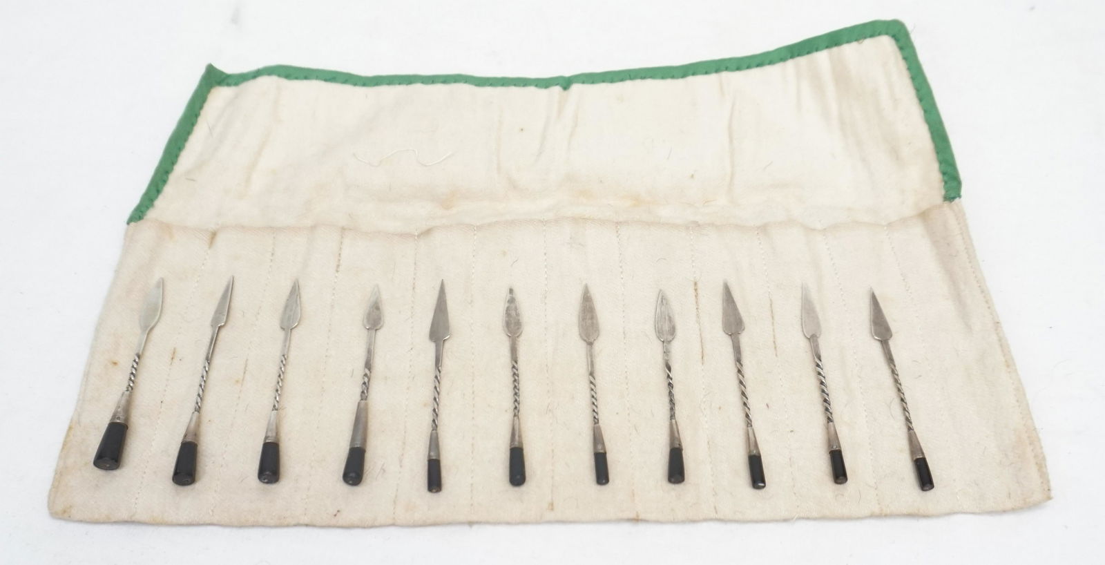 11 STERLING SILVER ART DECO COCKTAIL PICKS (1 of 4)