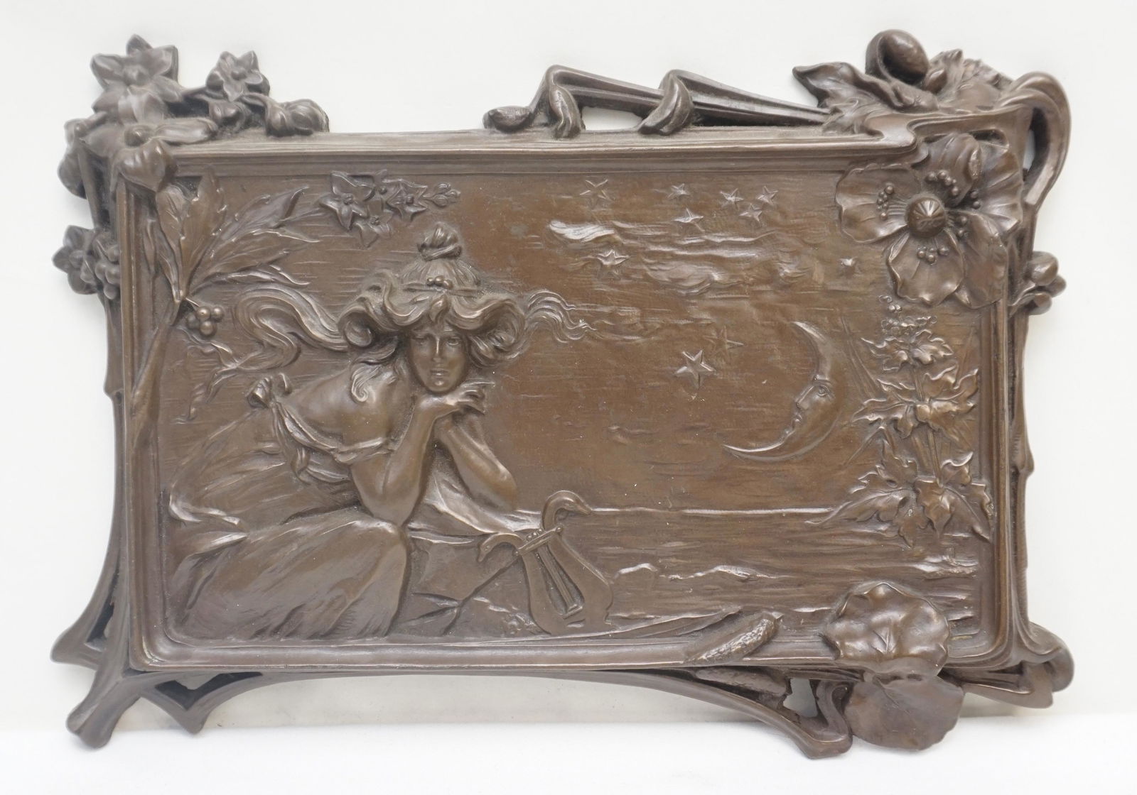 ART NOUVEAU PLASTER PLAQUE (1 of 5)