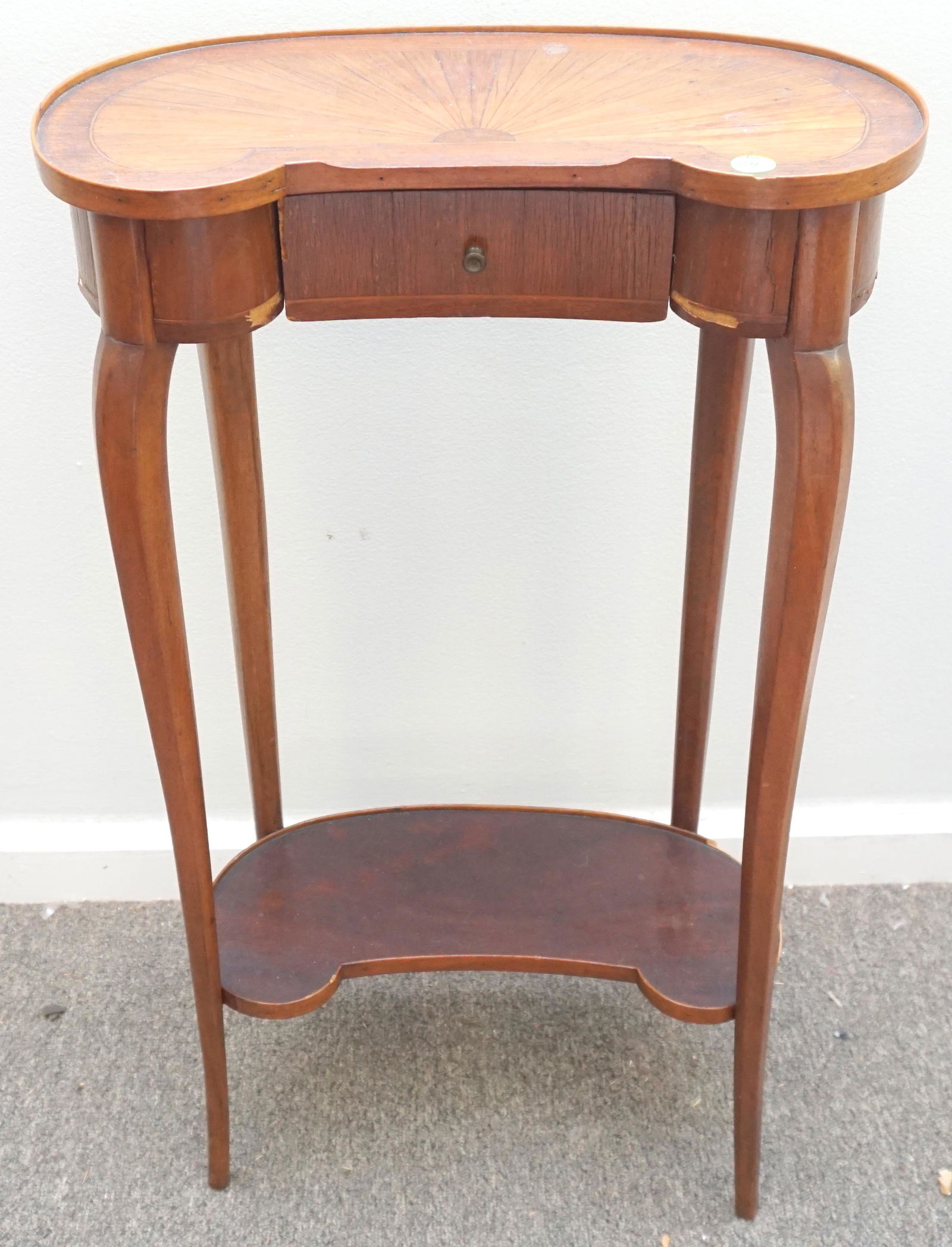 SMALL ENGLISH MARQUETRY TABLE (1 of 11)