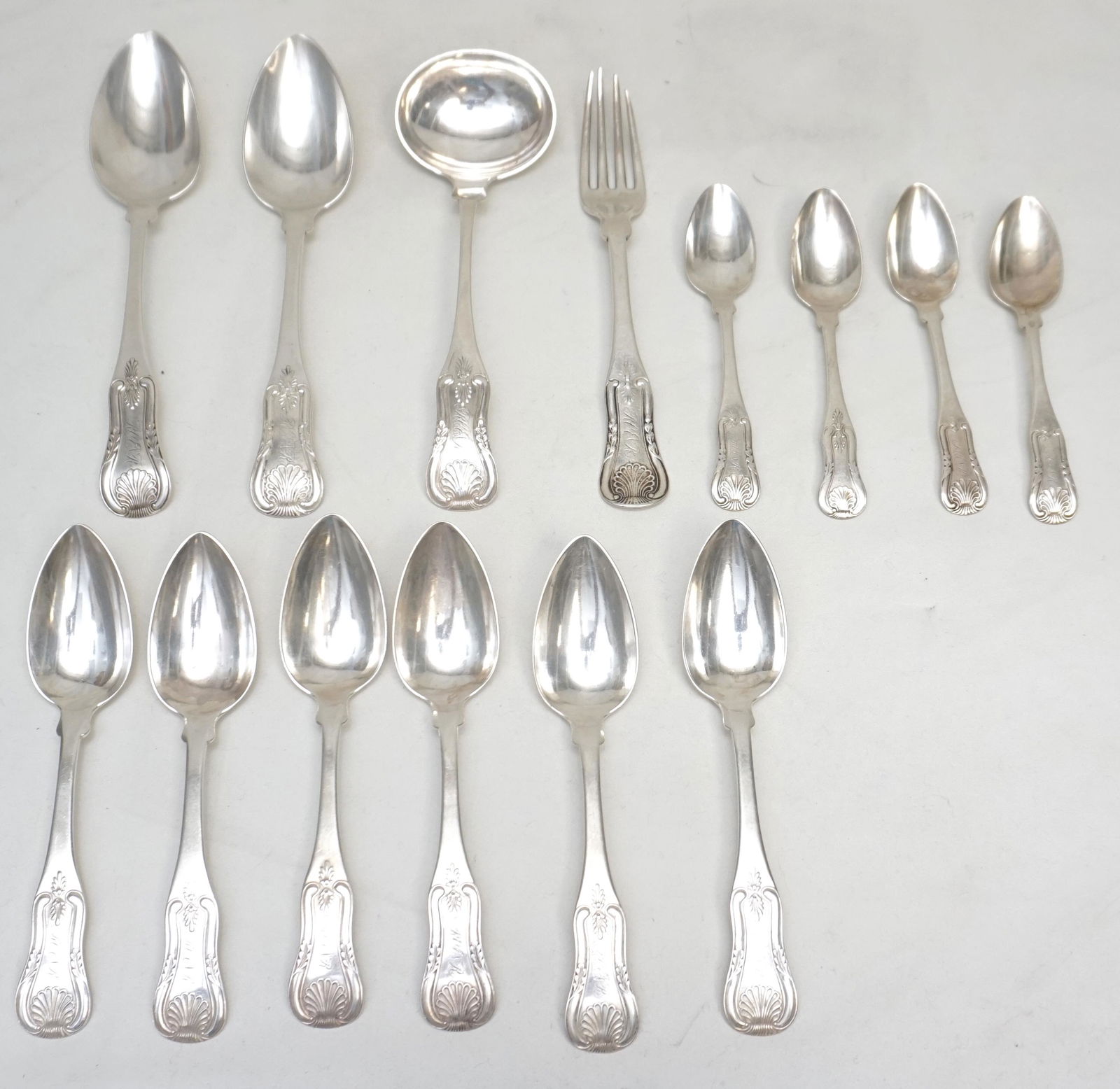 15 PC CHARLESTON HAYDEN & GREGG COIN SILVER (1 of 12)