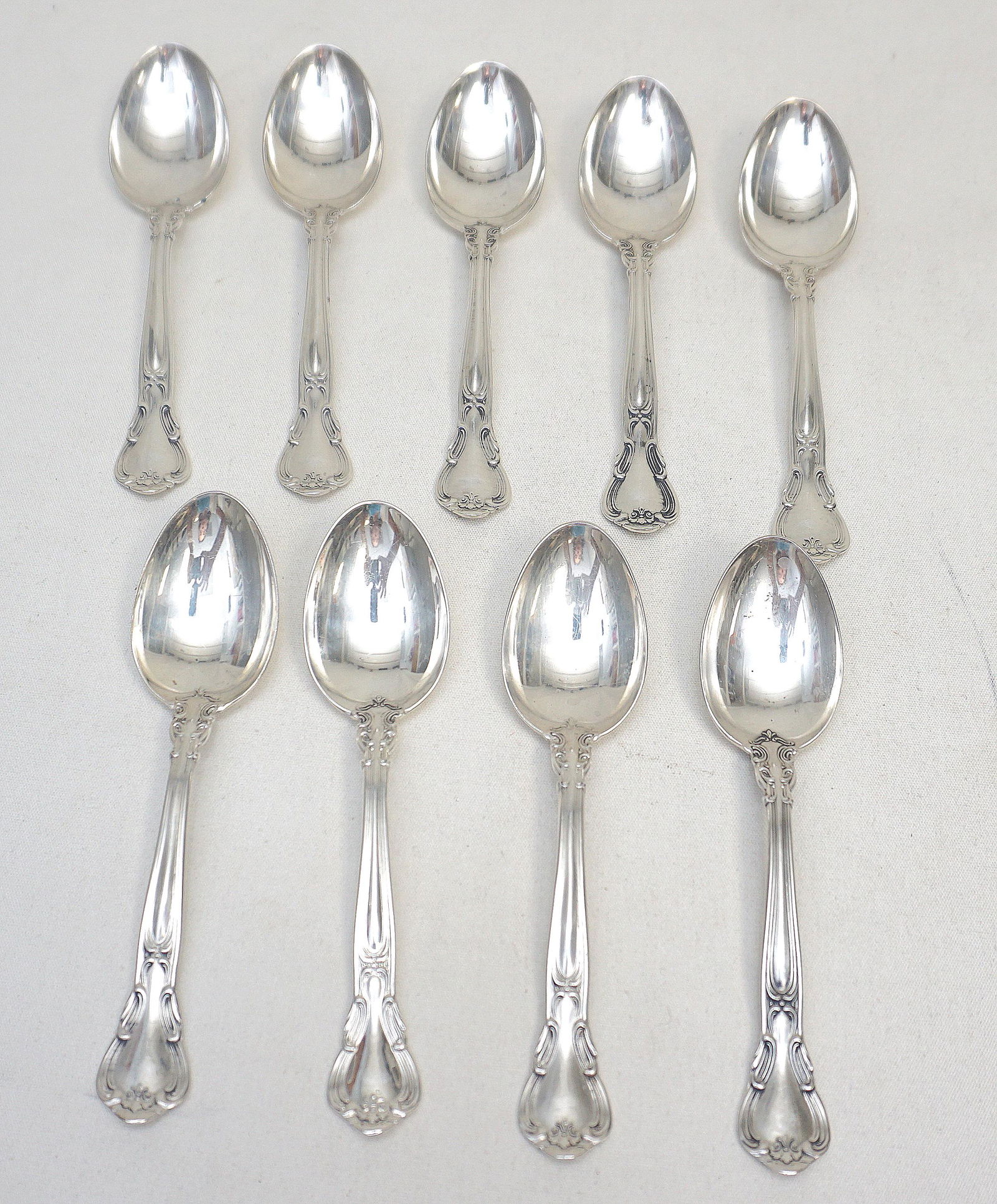 9 GORHAM STERLING SILVER CHANTILLY SPOONS (1 of 7)