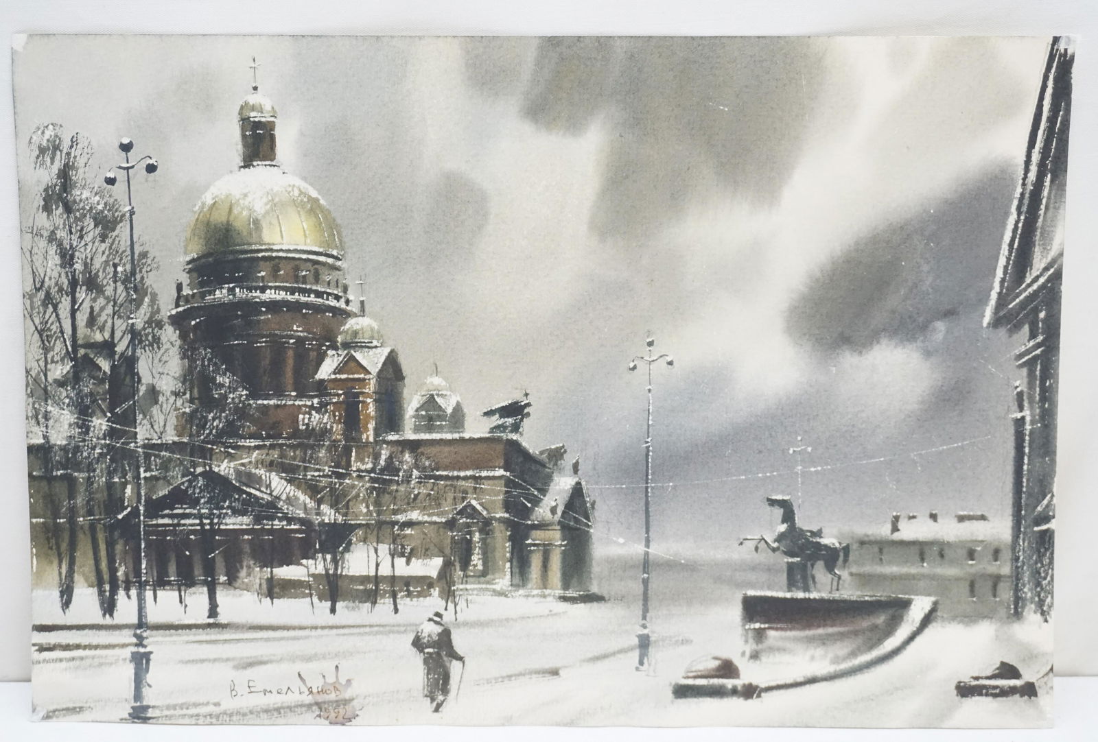 RUSSIAN WATERCOLOR GOUACHE ST PETERSBURG (1 of 4)