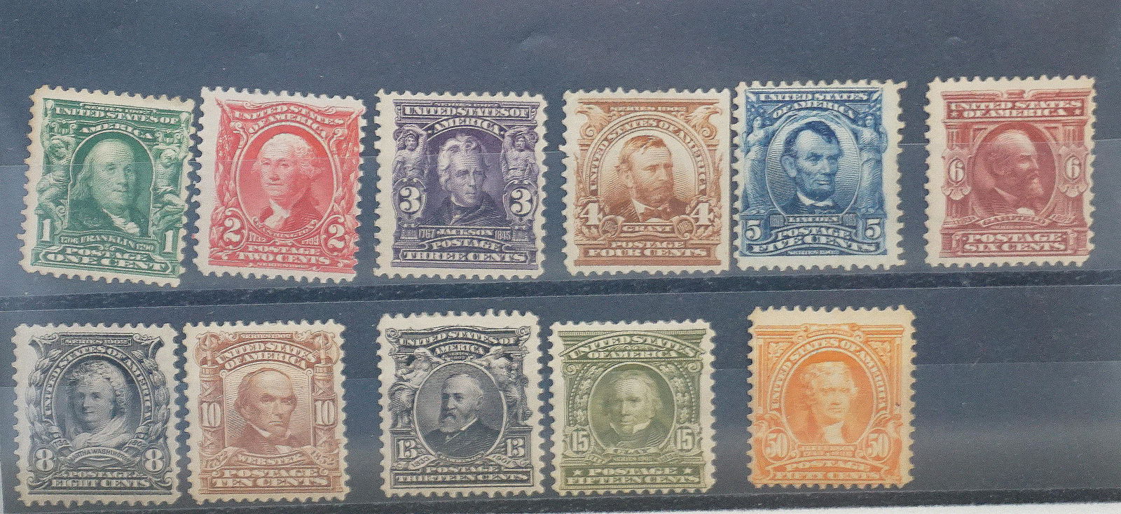11 1902-1903 AMERICAN STAMPS DEFINITIVES PERF 12 (1 of 7)