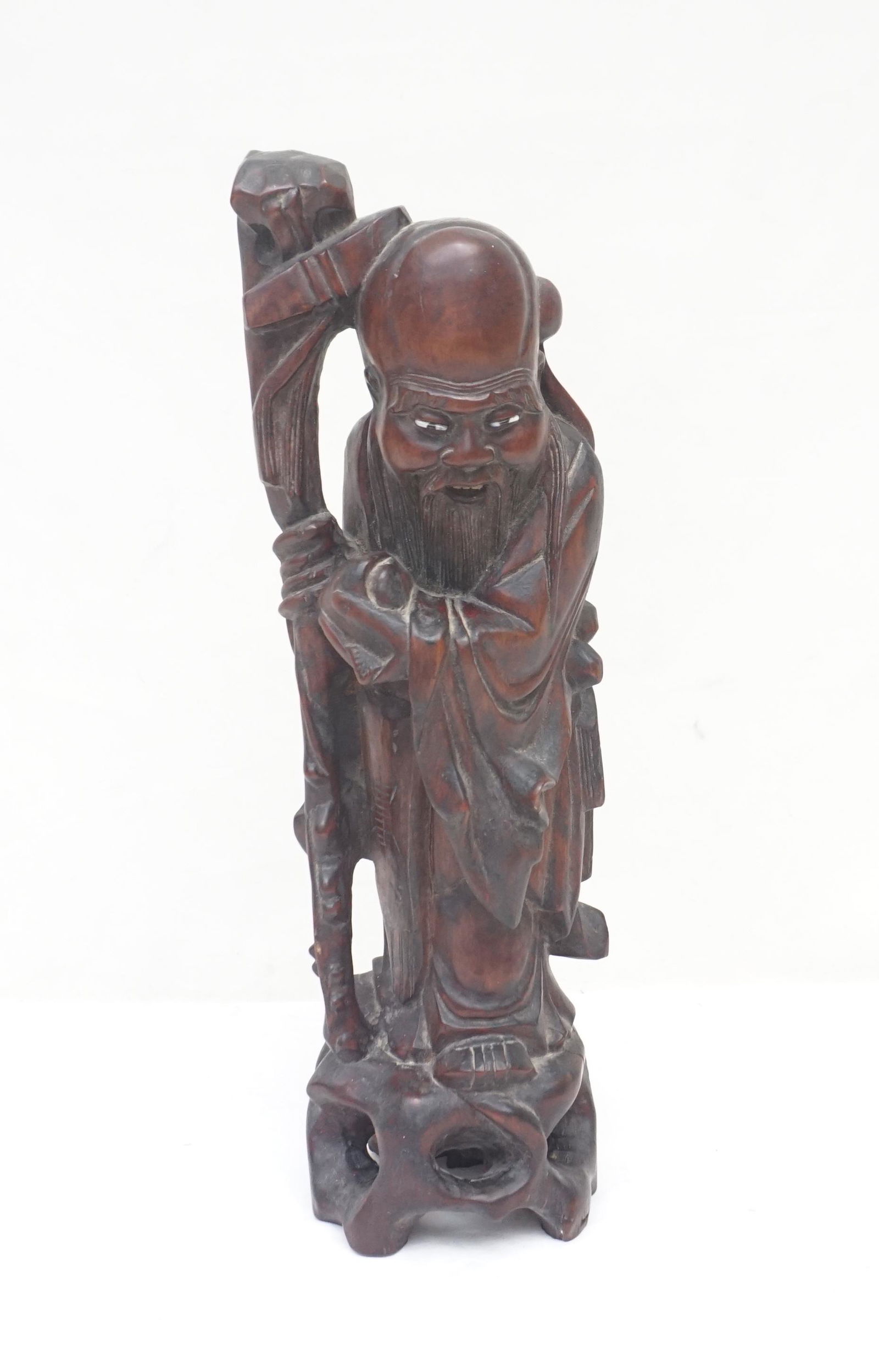 VINTAGE ROSEWOOD SHOU W GLASS EYES (1 of 7)