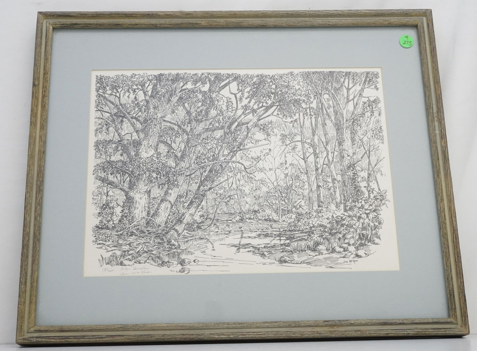 JIM MCKEON (1914-1998) LITHOGRAPH GLEN BROOK (1 of 5)
