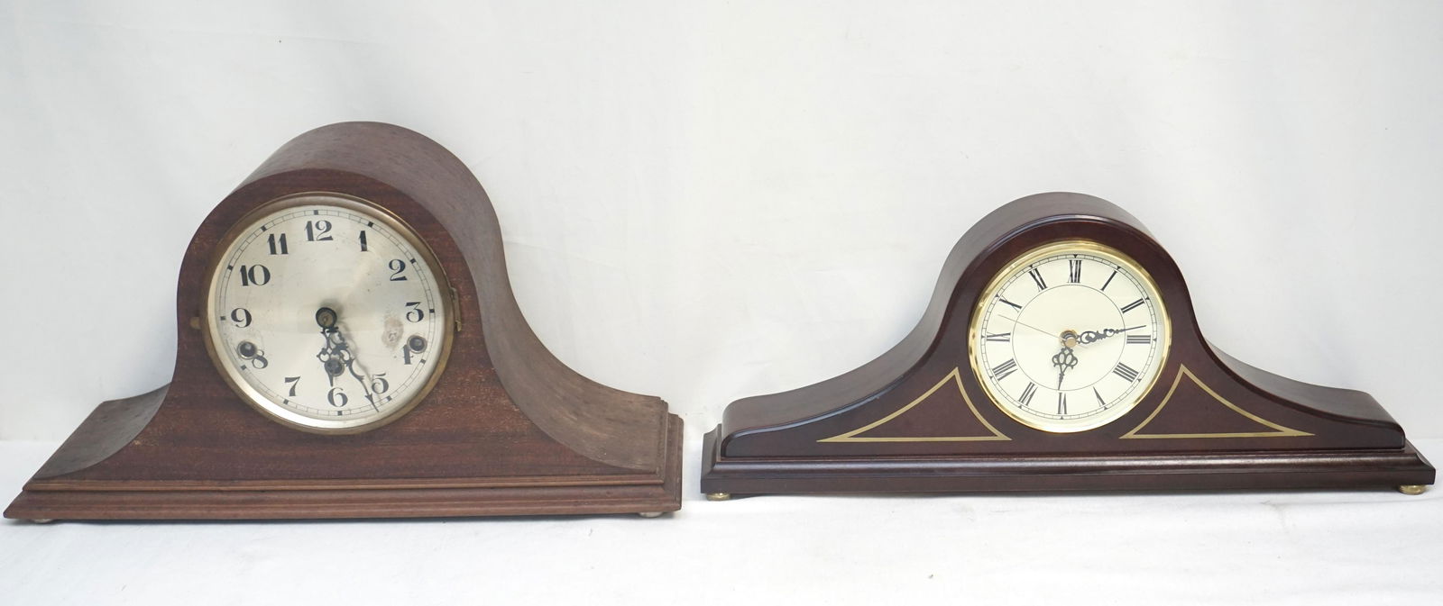 2 MAHOGANY MANTLE CLOCKS (1 of 9)