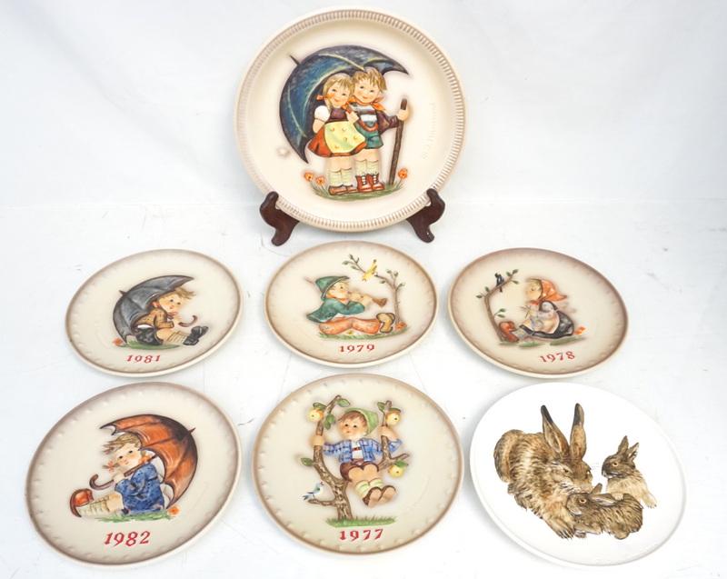 7 COLLECTIBLE HUMMEL / GOEBEL PLATES (1 of 10)