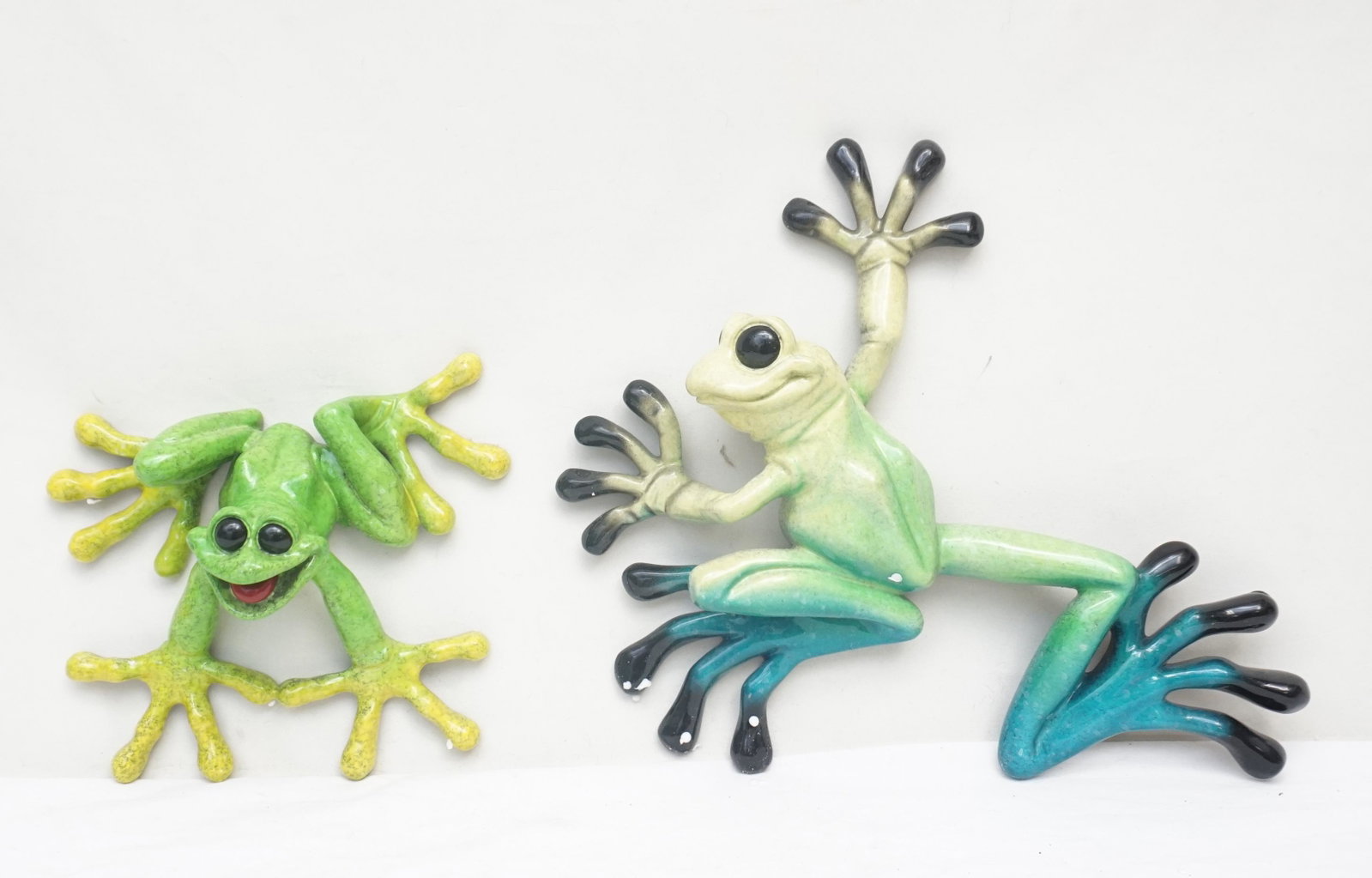 2 KITTY'S CRITTERS - FROG SPANKY & LITTLE LUCY: Two Kitty's Critters Collectible Frog "Spanky" and "Little Lucy". Whimsical Frogs By Kitty Cantrell. In the original box. Never used. Boxes measures 9"x8"x6" and 12"x10"x4". Weight 2 pds 12 oz.