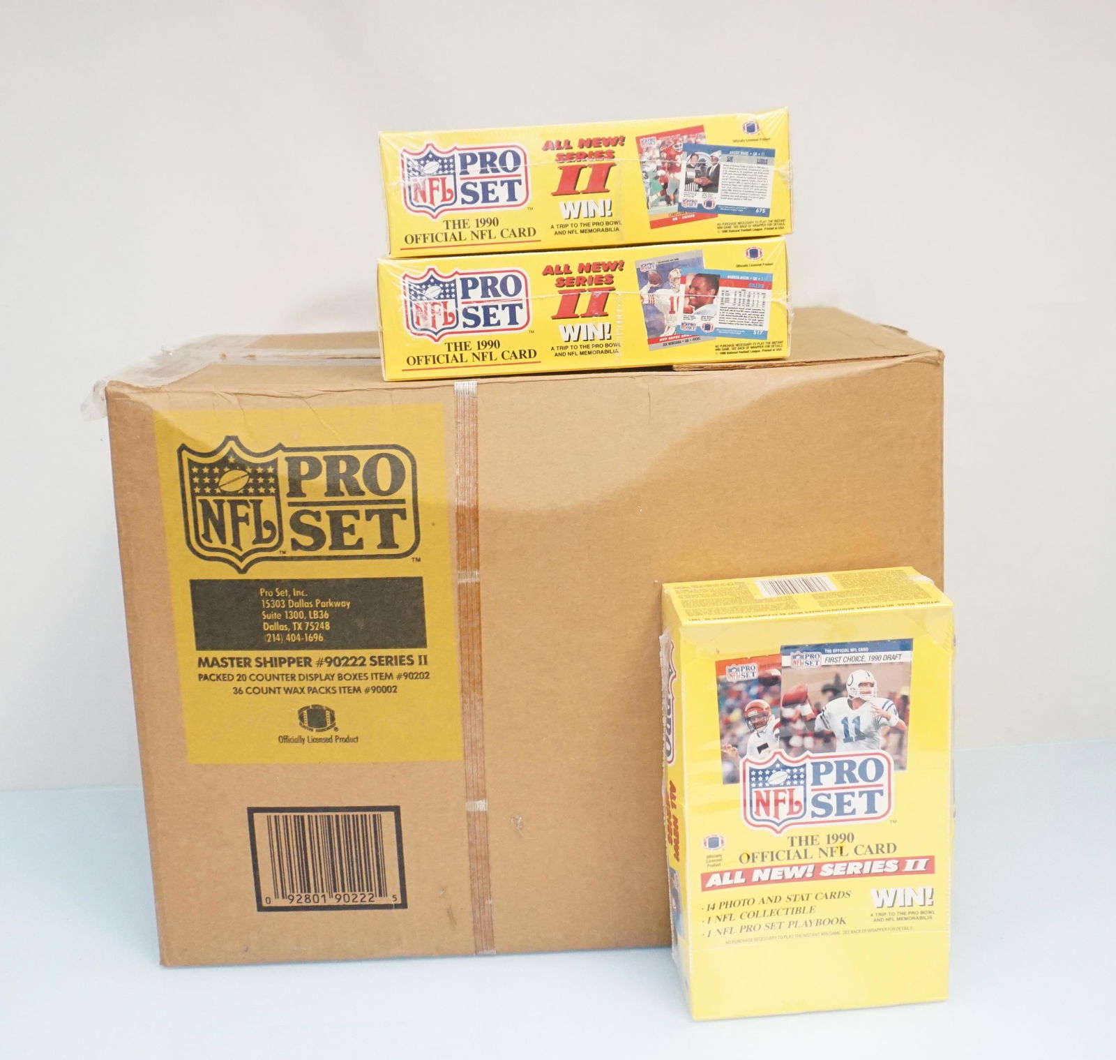 1990 PRO SET FOOTBALL SEALED CARD SETS SERIES WITH EMMI (1 of 3)