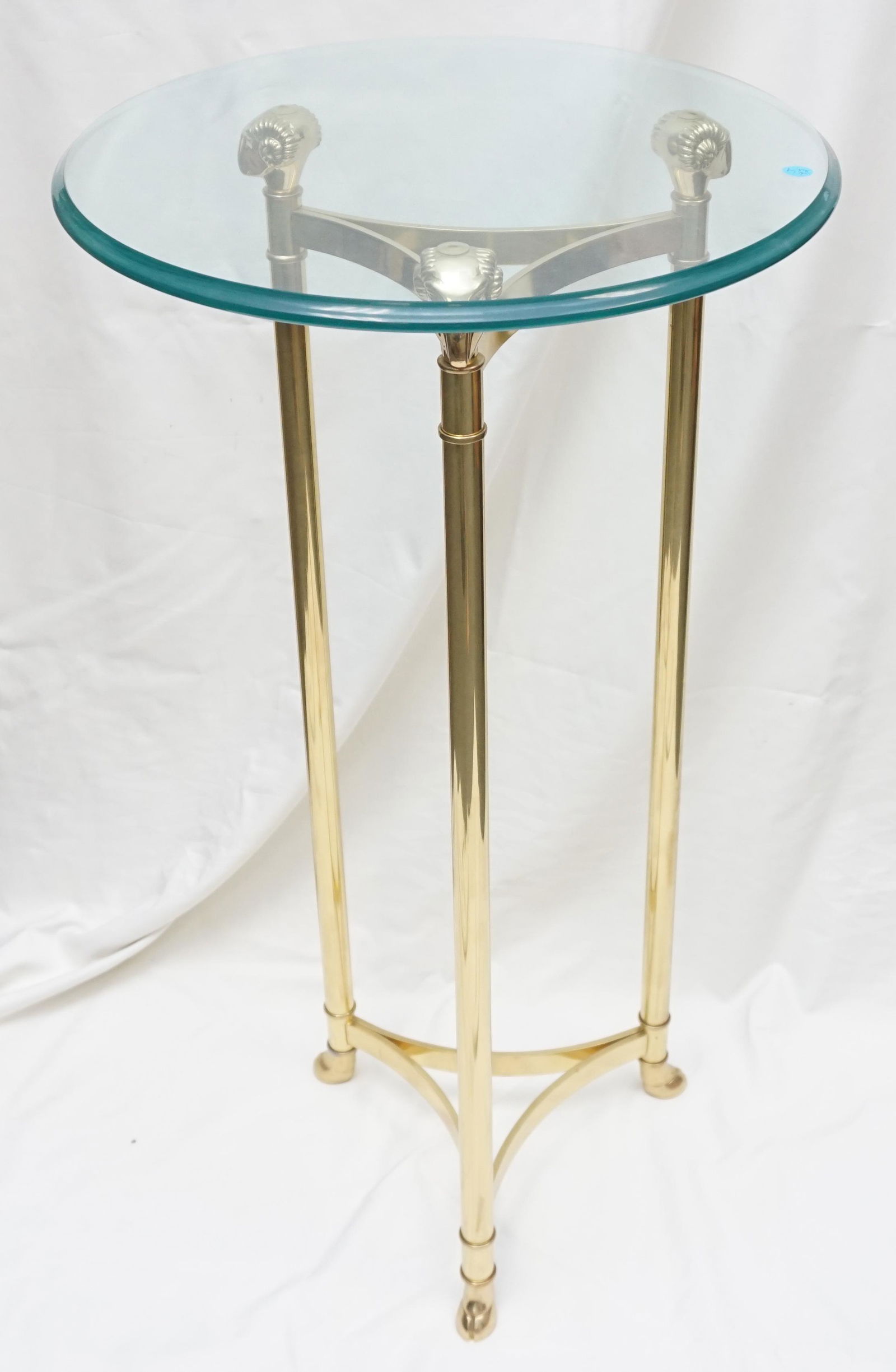 LABARGE BRASS RAMS HEAD STAND / TABLE (1 of 6)