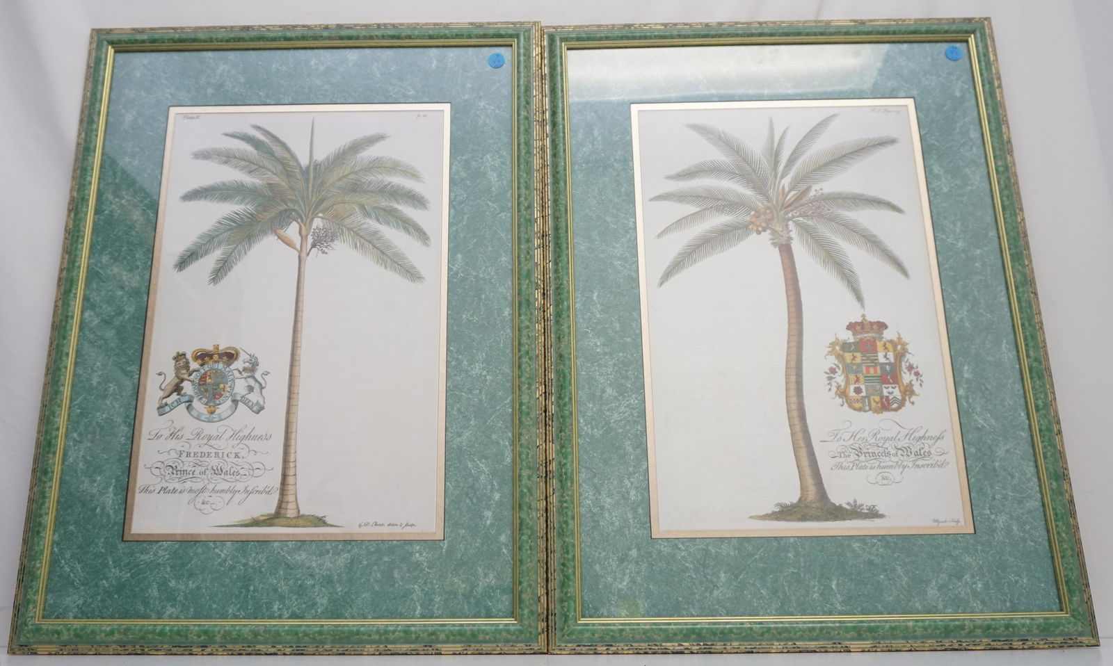 2 CHELSEA HOUSE PALM TREE PRINTS AFTER GEORGE D. EHRET (1 of 7)
