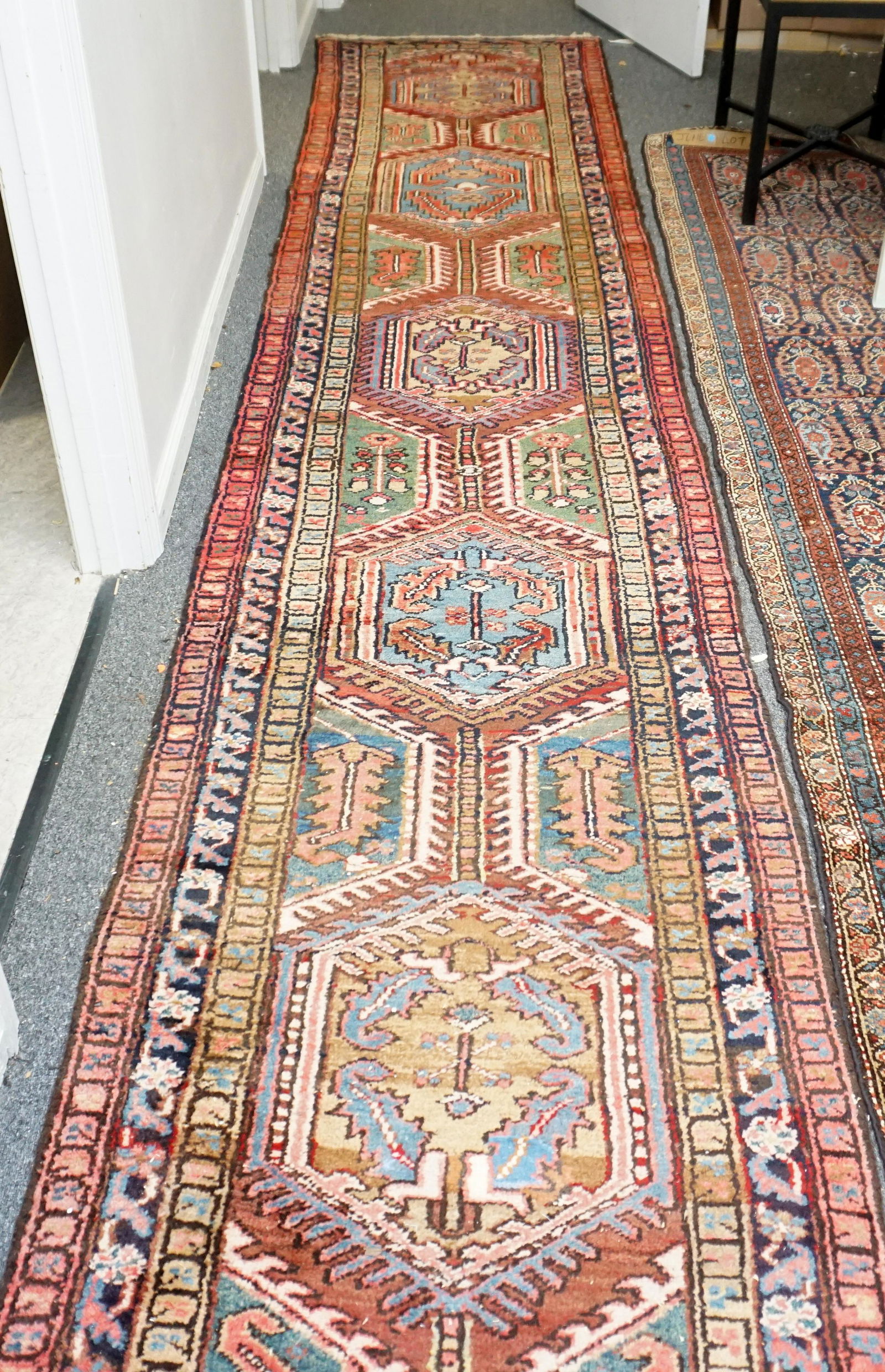SEMI ANTIQUE HERIZ RUNNER IRAN 18 FT (1 of 10)