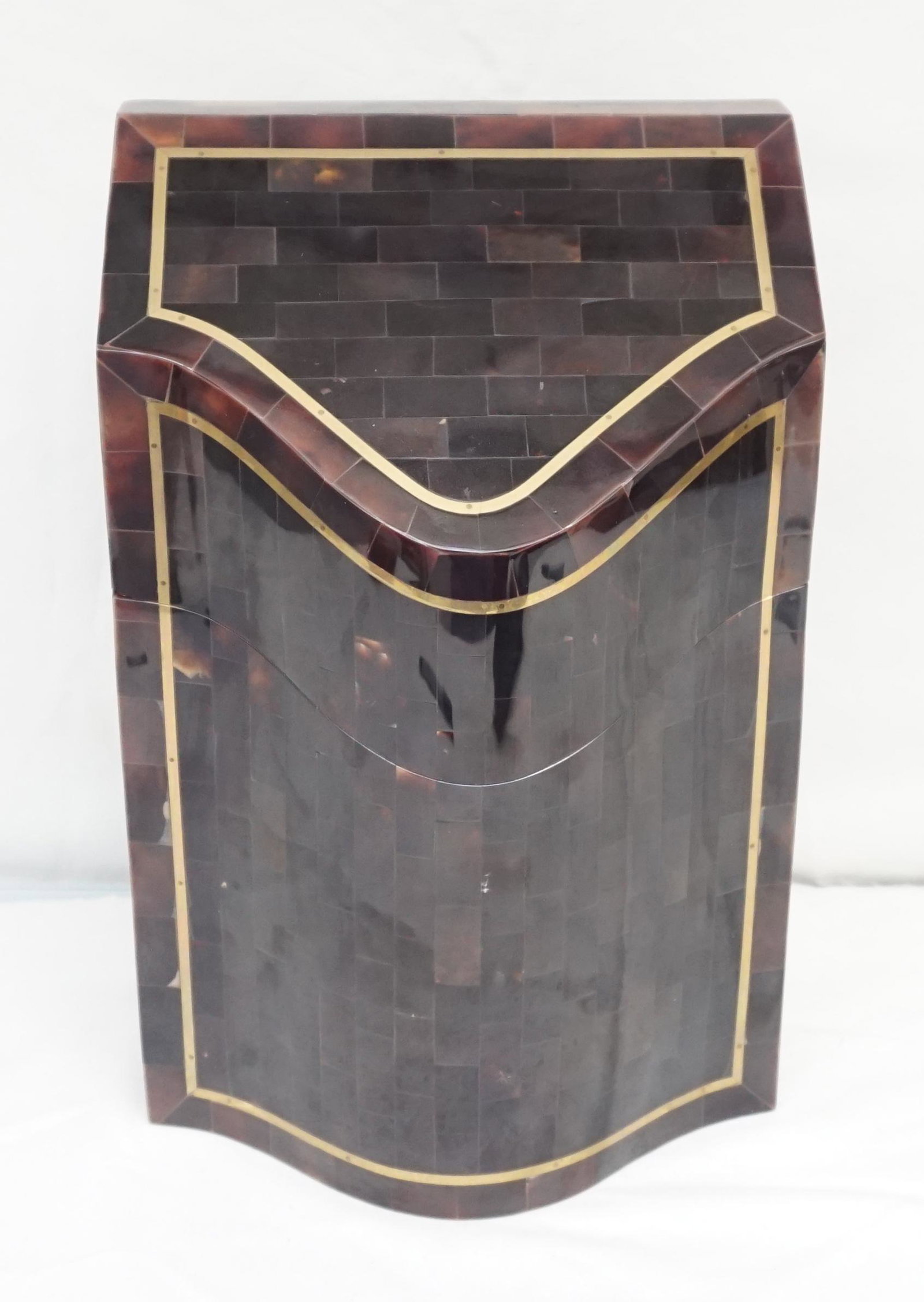 KARL SPRINGER STYLE TESSELLATED HORN BOX BY MAITLAND (1 of 9)