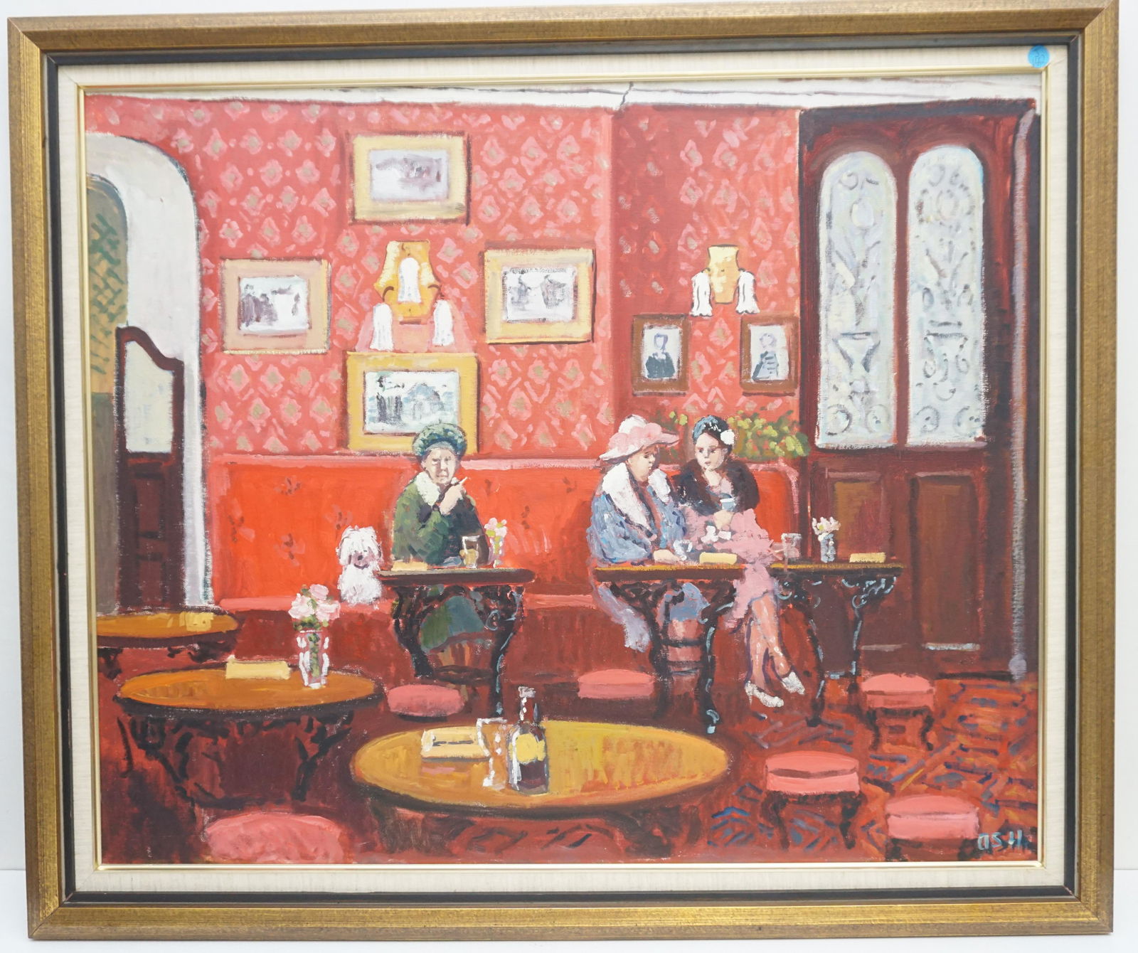 JOHN WILLSTEAD ASH (1932-1999) O/C THE CAFE LADIES (1 of 7)