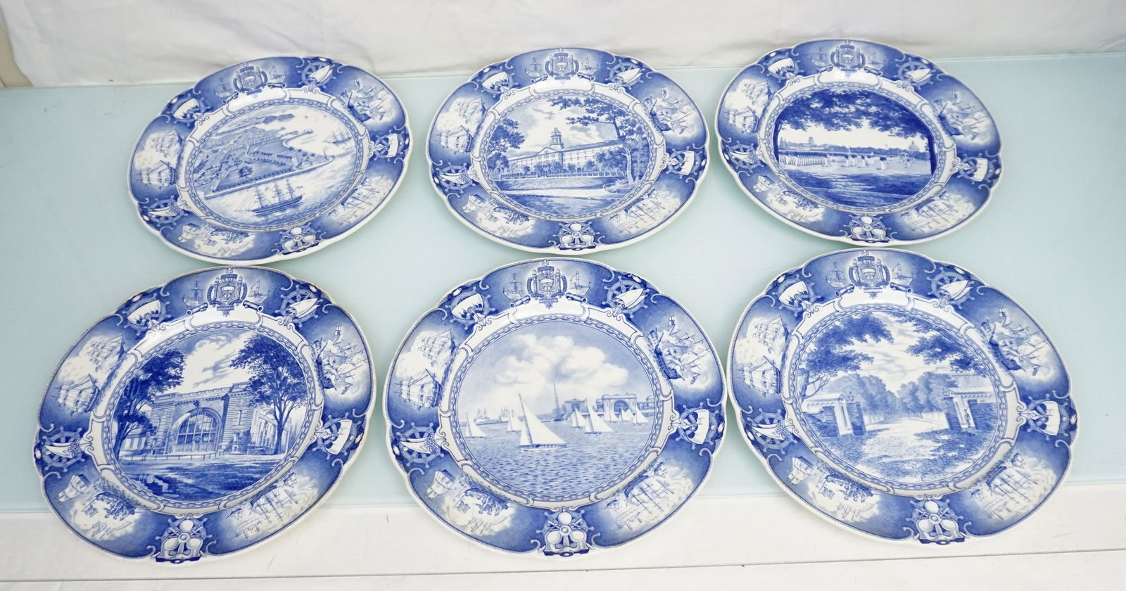 6 WEDGWOOD 1934 U.S. NAVAL ACADEMY PLATES (1 of 7)