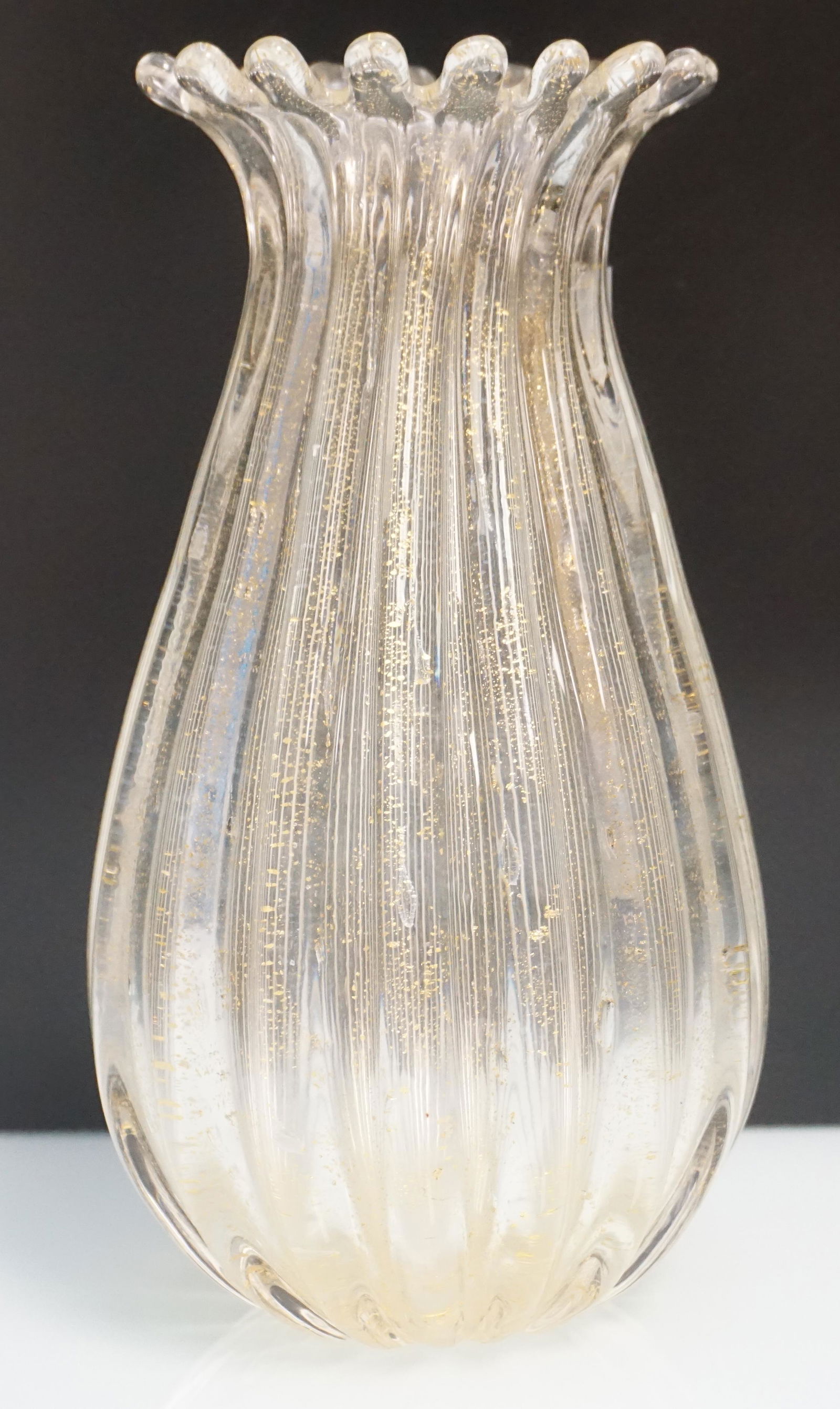 ARCHIMEDE SEGUSO VETRI D'ARTE AVENTURINE VASE (1 of 8)