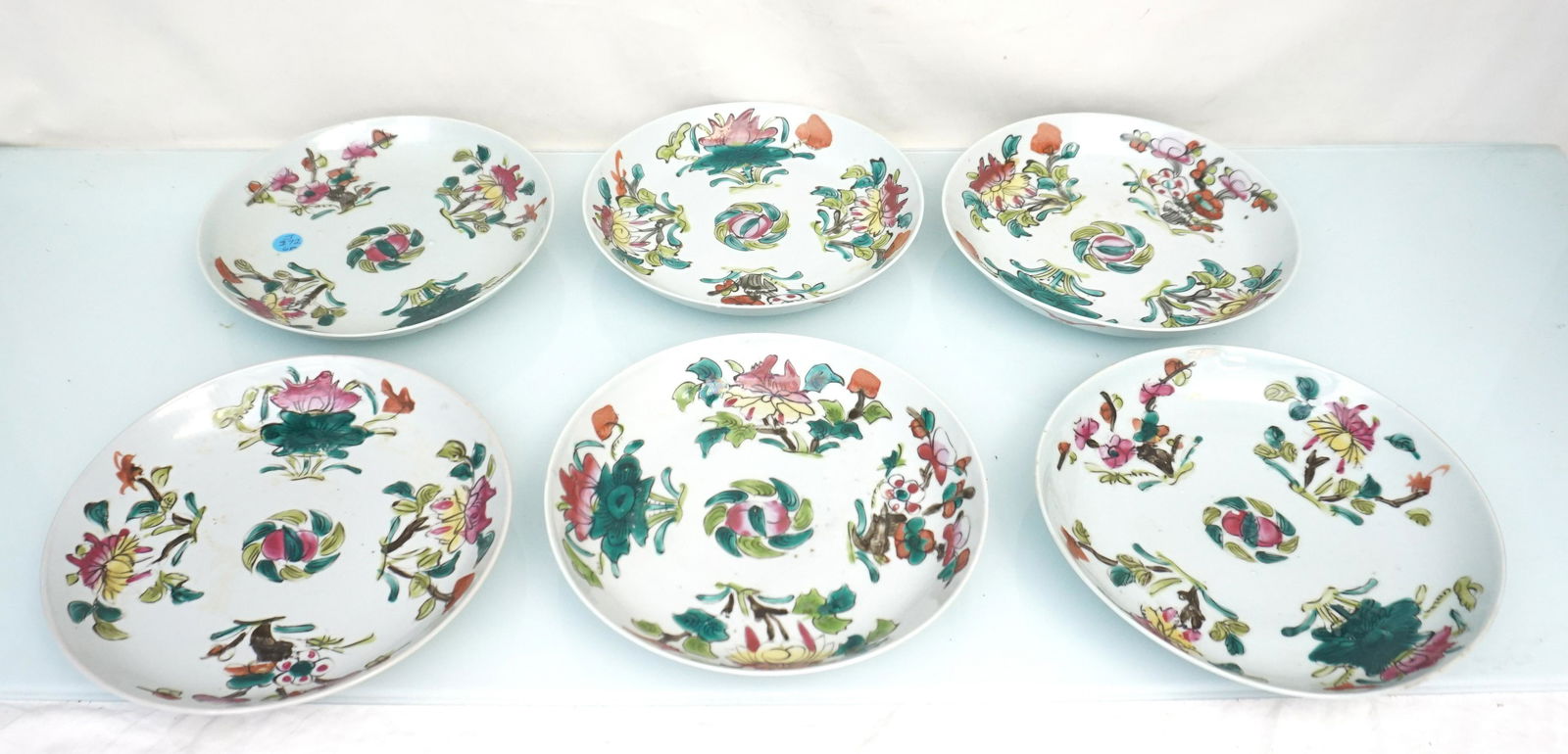 6 CHINESE QING FAMILLE ROSE PORCELAIN FOUR SEASON (1 of 9)