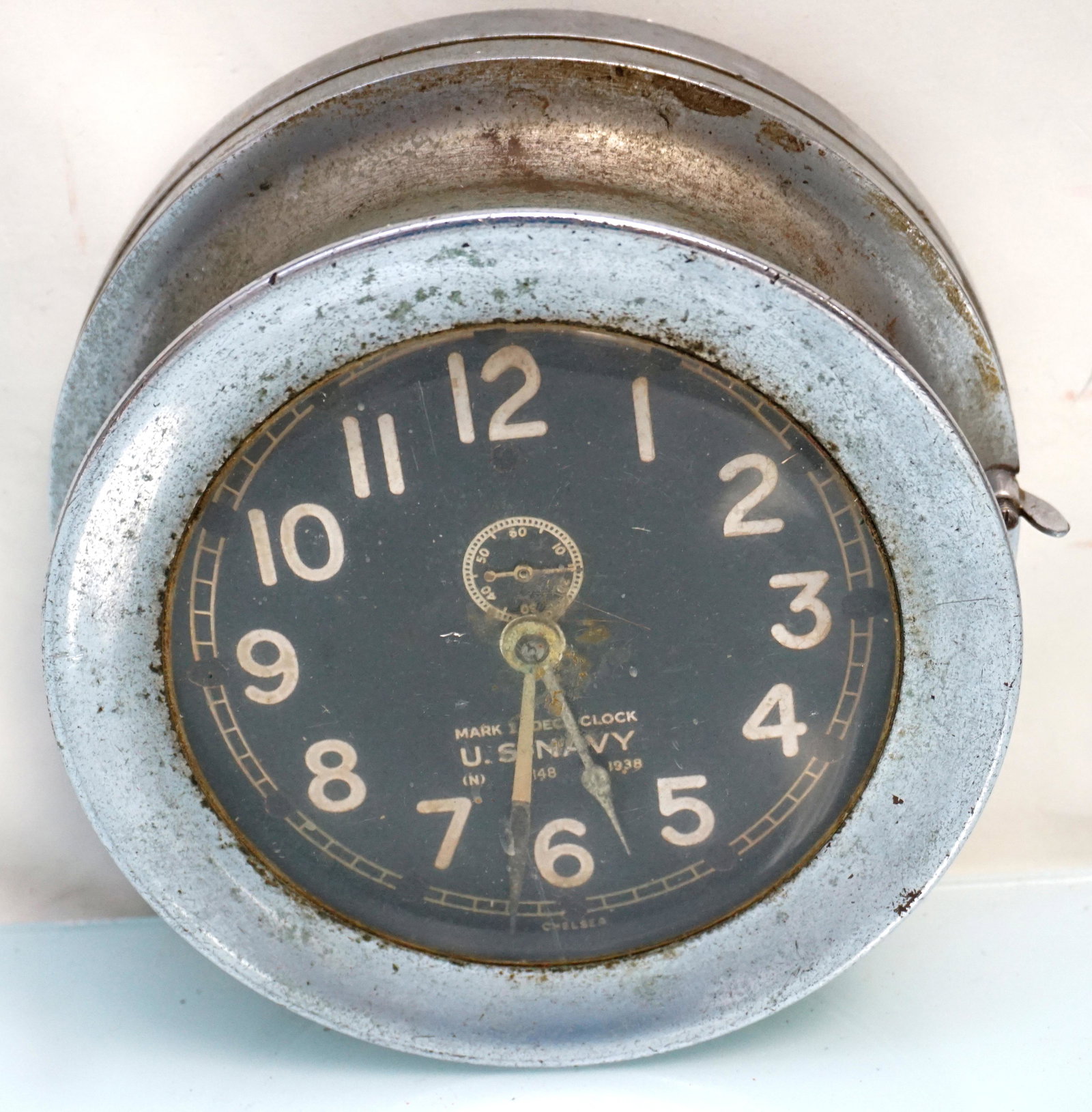 1938 U.S. NAVY DECK CLOCK (1 of 8)