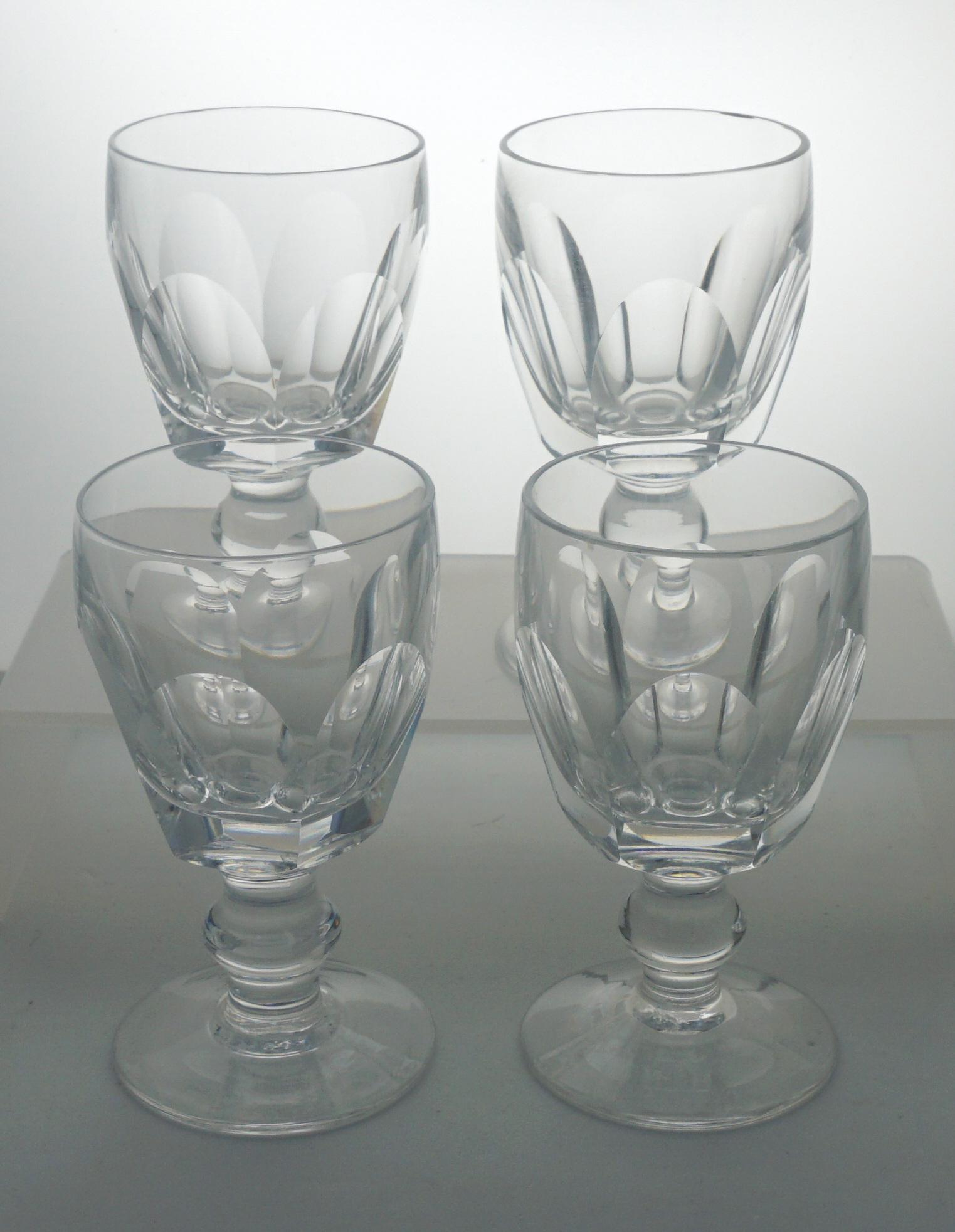 4 WATERFORD CRYSTAL KATHLEEN PORT WINE GLASSES: 4 Waterford Crystal "Kathleen" Port Wine Glasses 4". Good condition. Weight on all 1 pds 7 oz. PROVENANCE: A Charleston SC Private Estate.