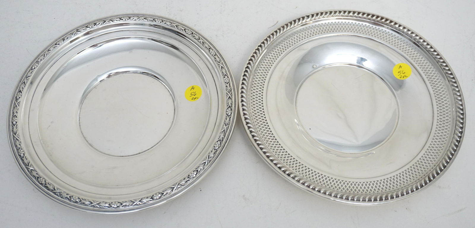 TWO (2) STERLING SILVER PLATES (1 of 4)