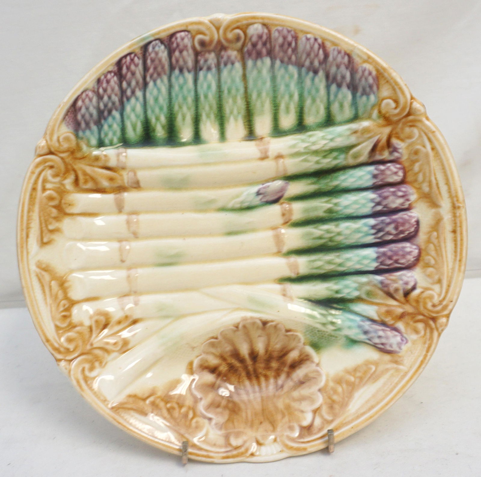 FRENCH ANTIQUE ASPARAGUS PLATE (1 of 6)