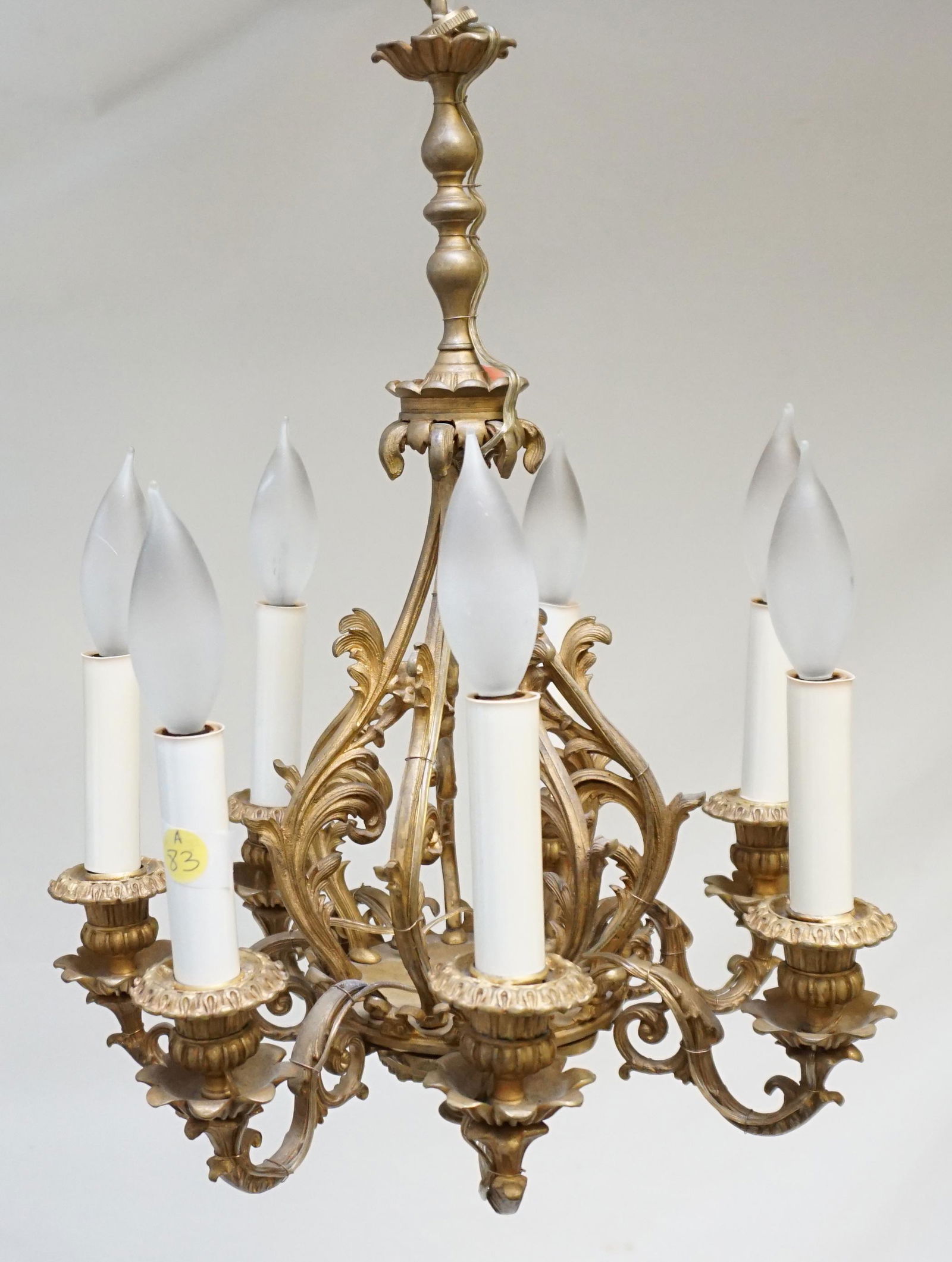 7 ARM REGENCY STYLE BRASS CHANDELIER (1 of 9)