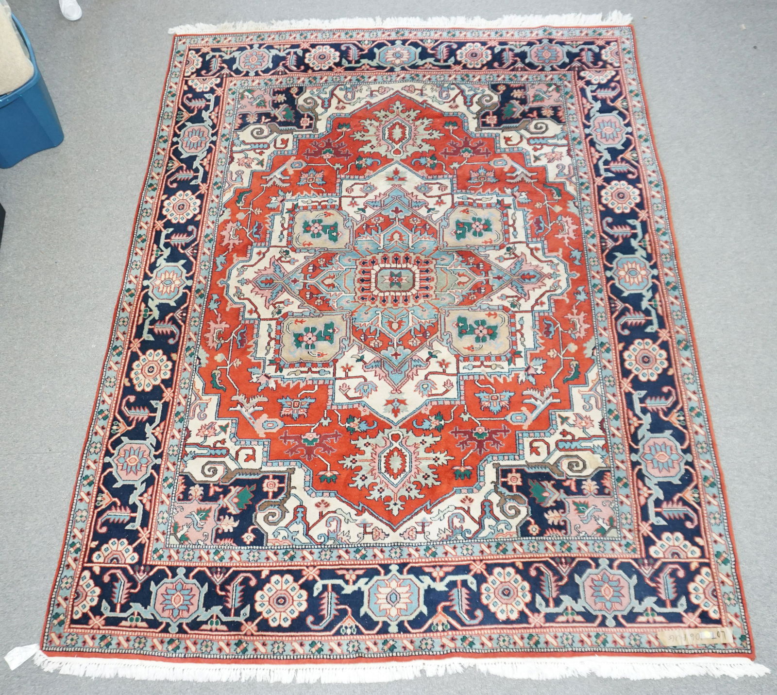 LARGE 10 FT INDO HERIZ HAND KNOTTED WOOL CARPET (1 of 12)