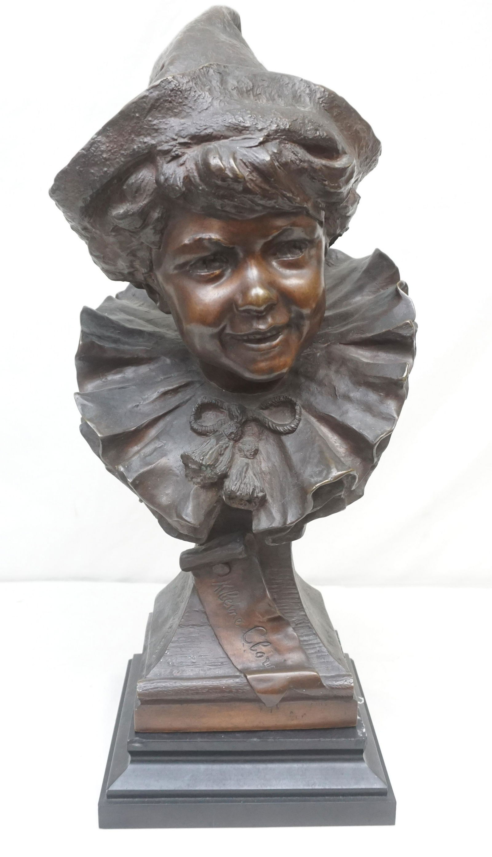 BRONZE BUST KLEINE CLOWN VAN BEURDEN (1 of 10)