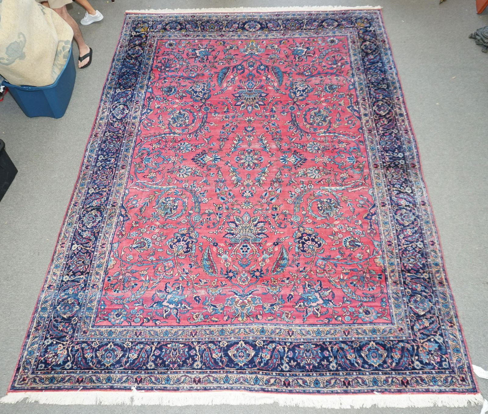 ANTIQUE LARGE PERSIAN KIRMAN RUG (1 of 17)