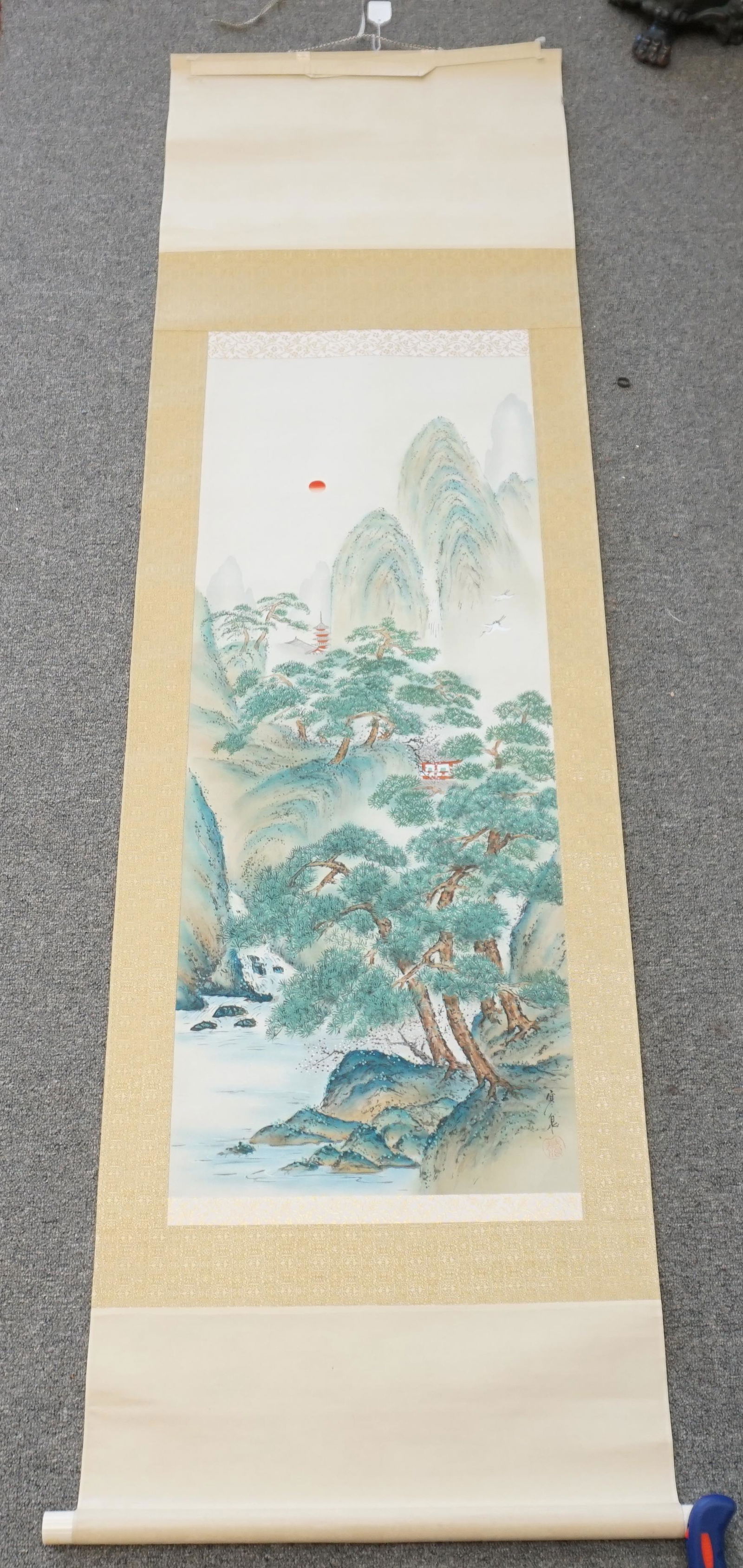 HAND PAINTED LANDSCAPE SCROLL (1 of 7)