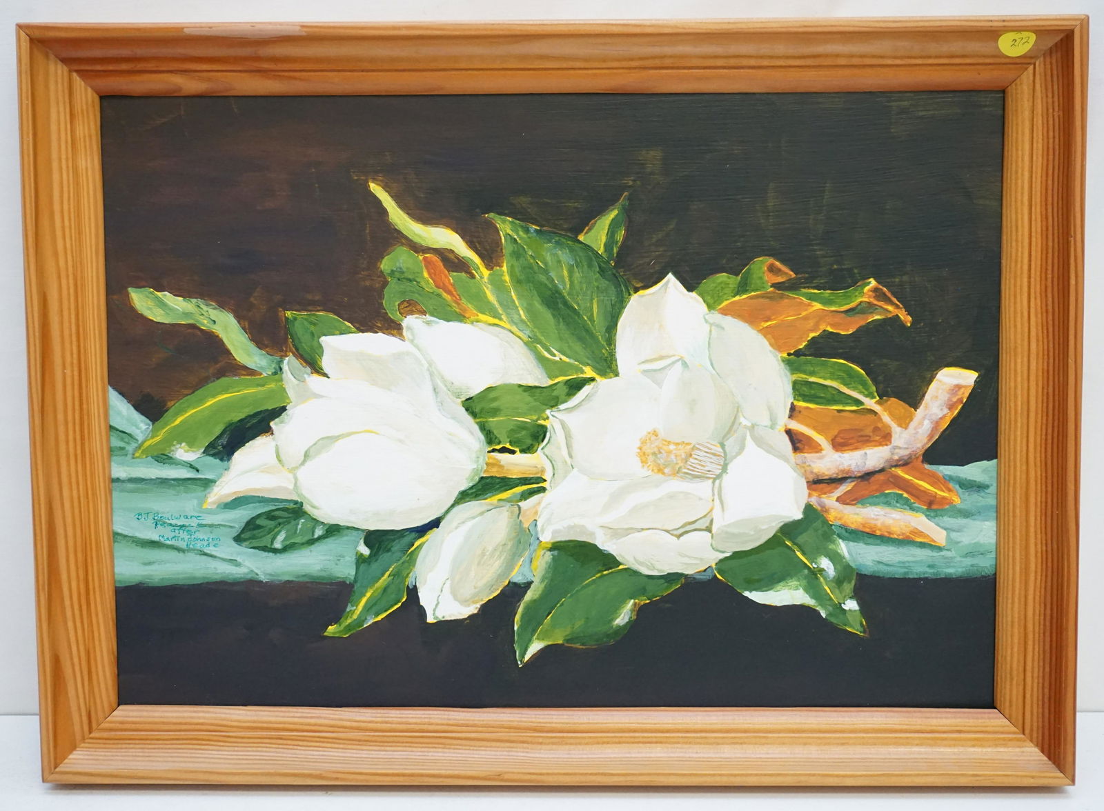 BEVERLY BOULWARE PEACOCK PAINTING (1 of 4)