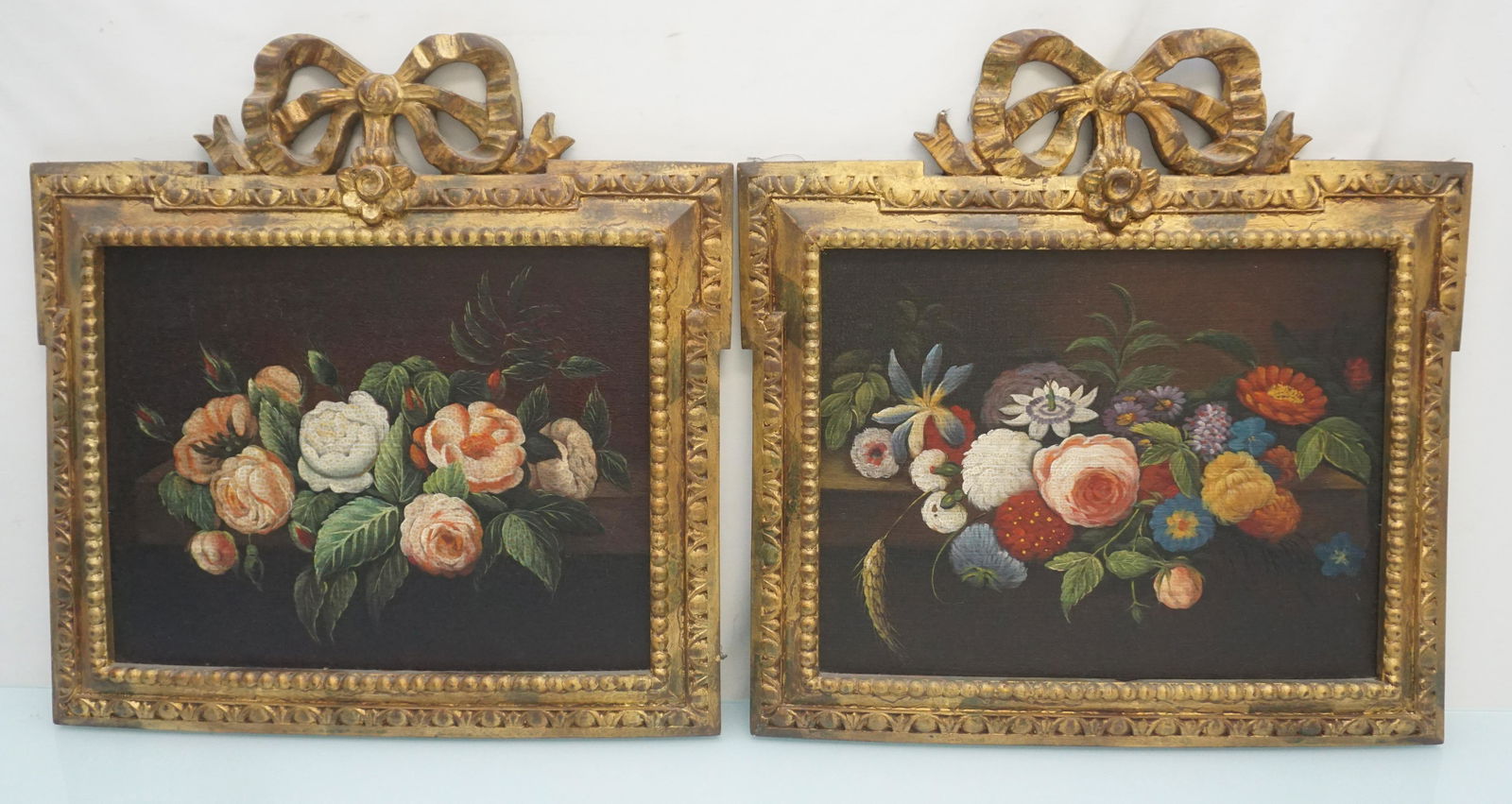PAIR CHELSEA HOUSE FRAMED FLORALS (1 of 7)