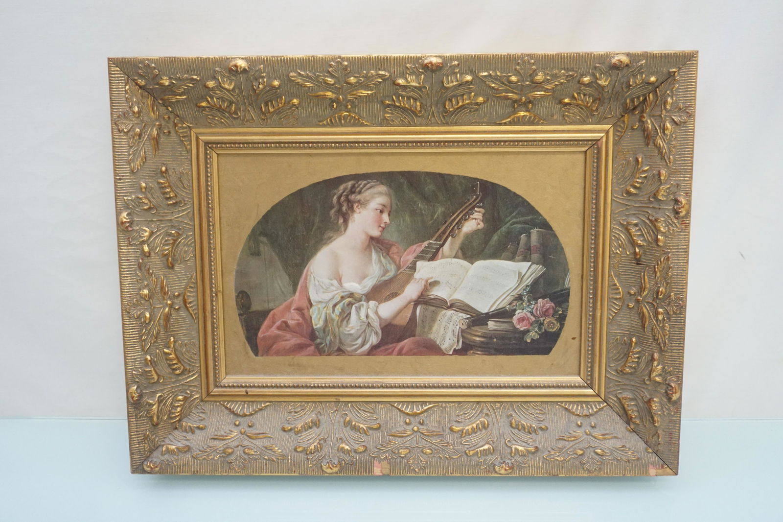 ORNATE FRAMED PRINT ON BOARD (1 of 5)