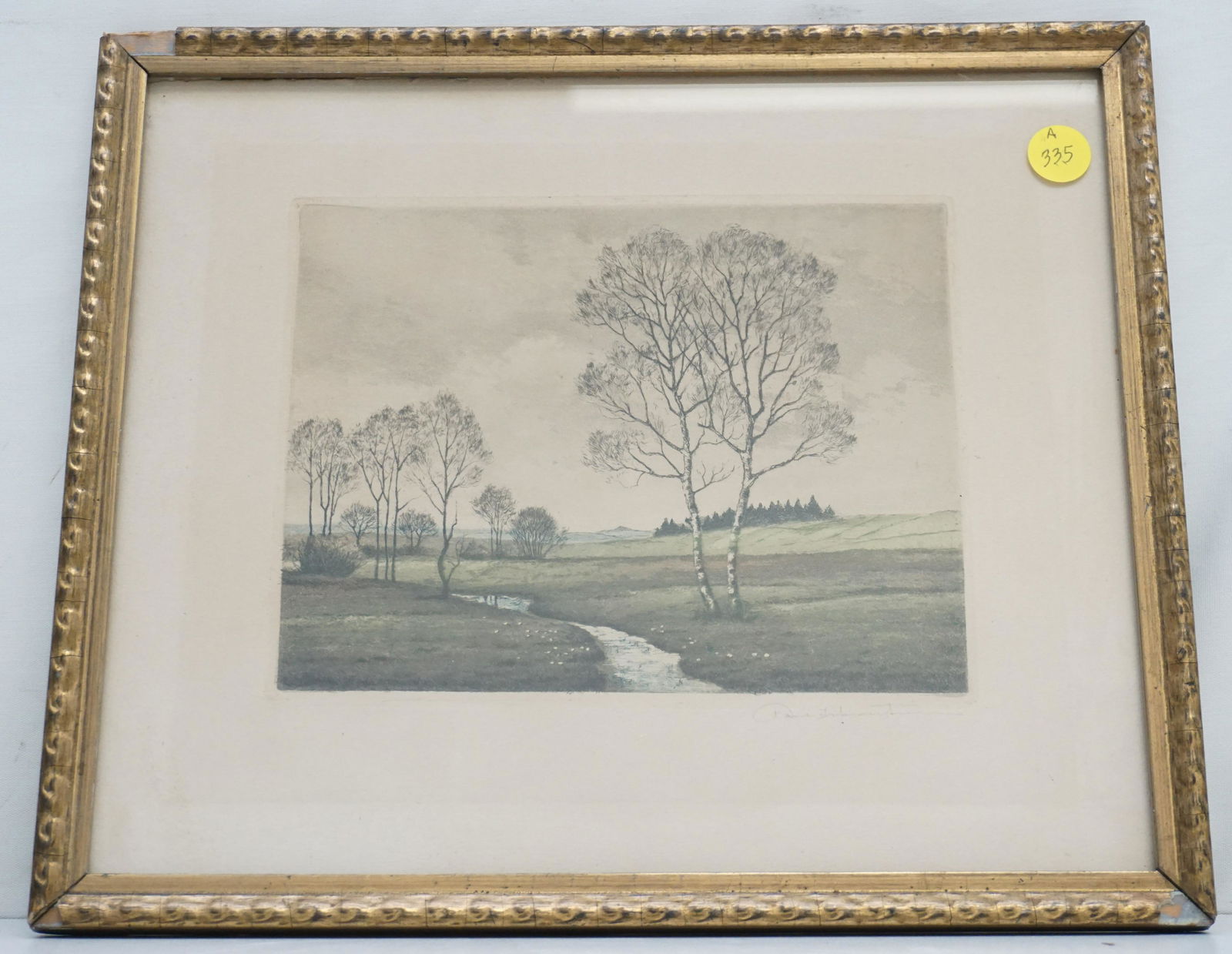 ANTIQUE LANDSCAPE ETCHING (1 of 4)